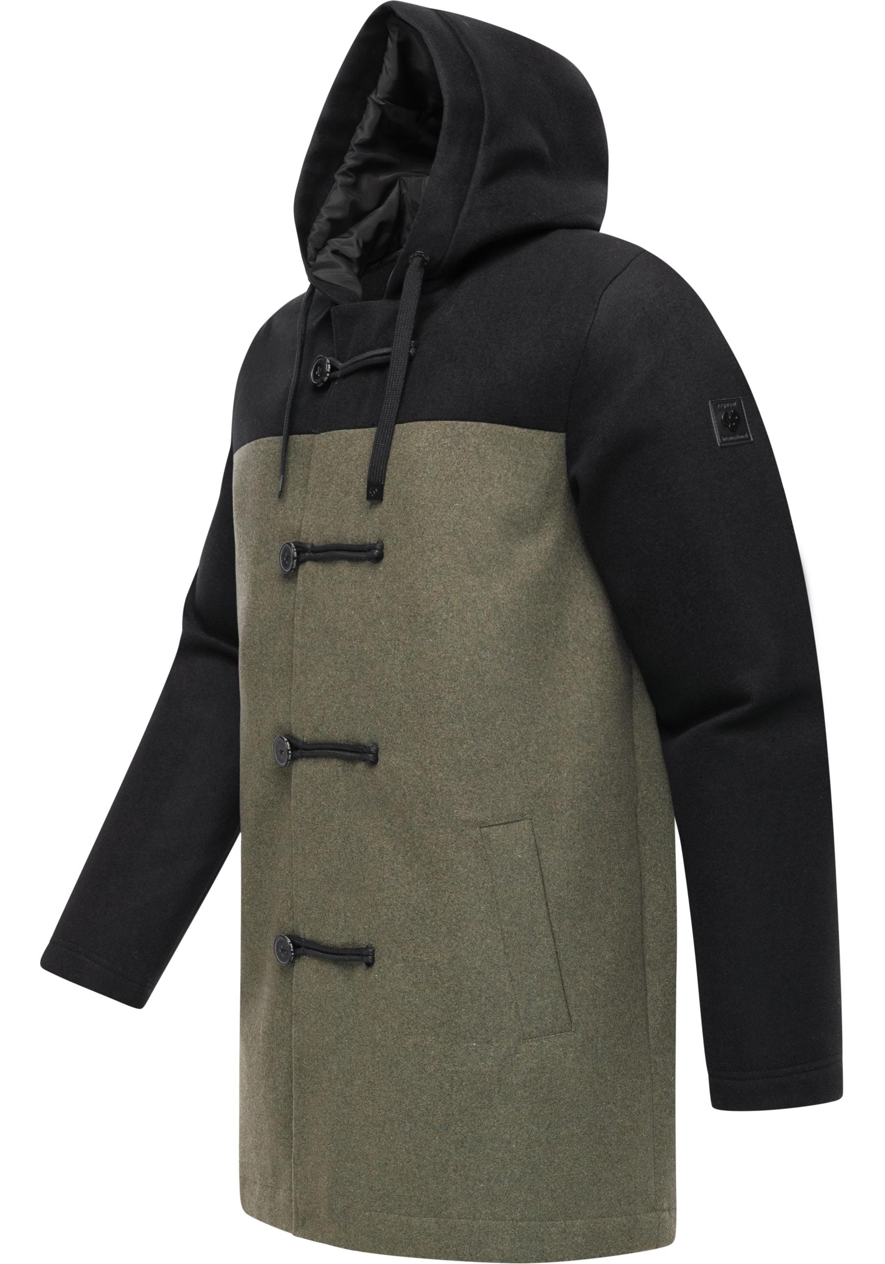 Ragwear Dufflecoat »Dorvan YOUMODO«, Funktionaler Herren Fleece-Mantel