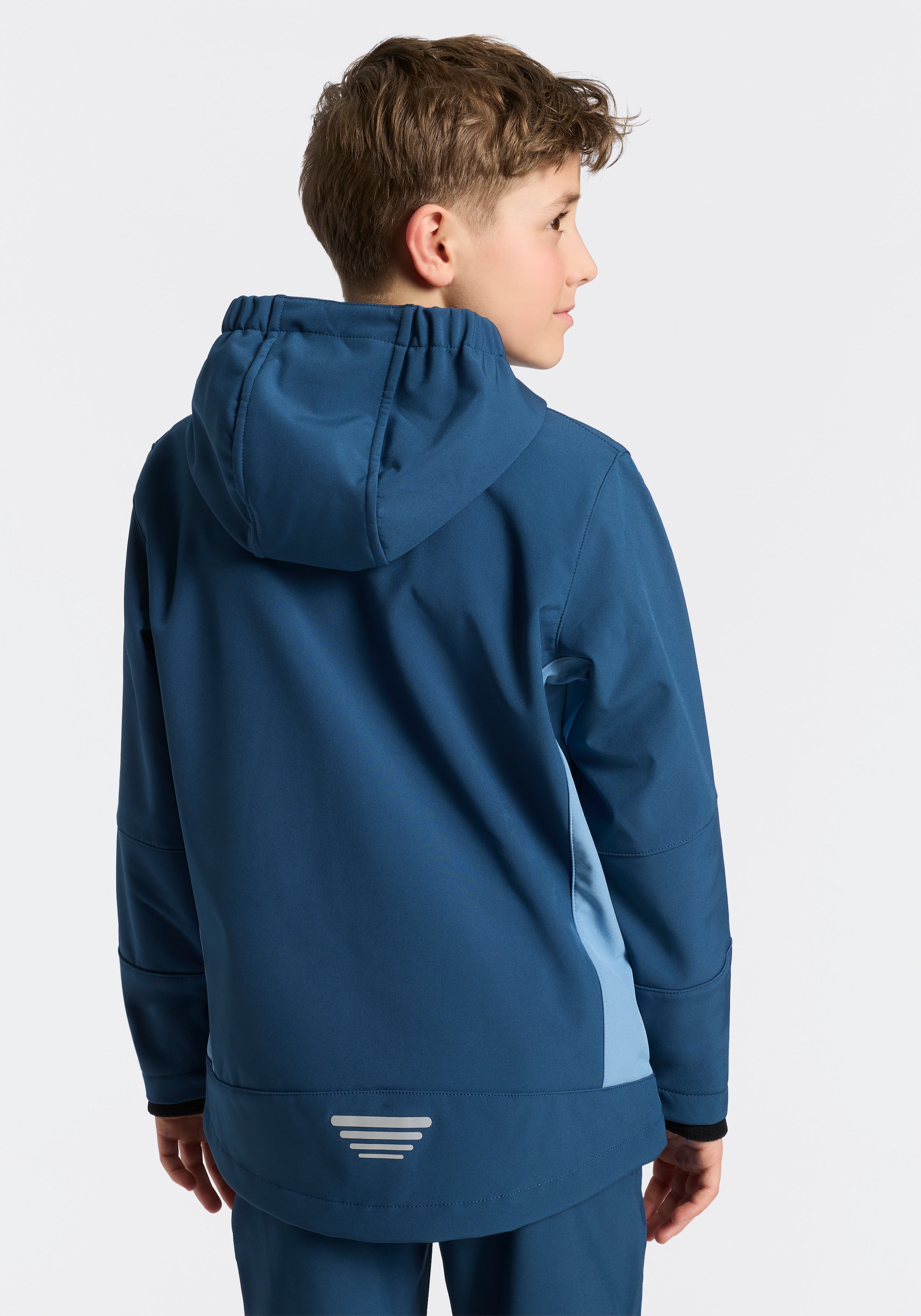 CMP Softshelljacke »KID  SOFTSHELL JACKET FIX HOOD« mit Kapuze wasserabweisend, windabweisend, mit Reißverschlusstaschen