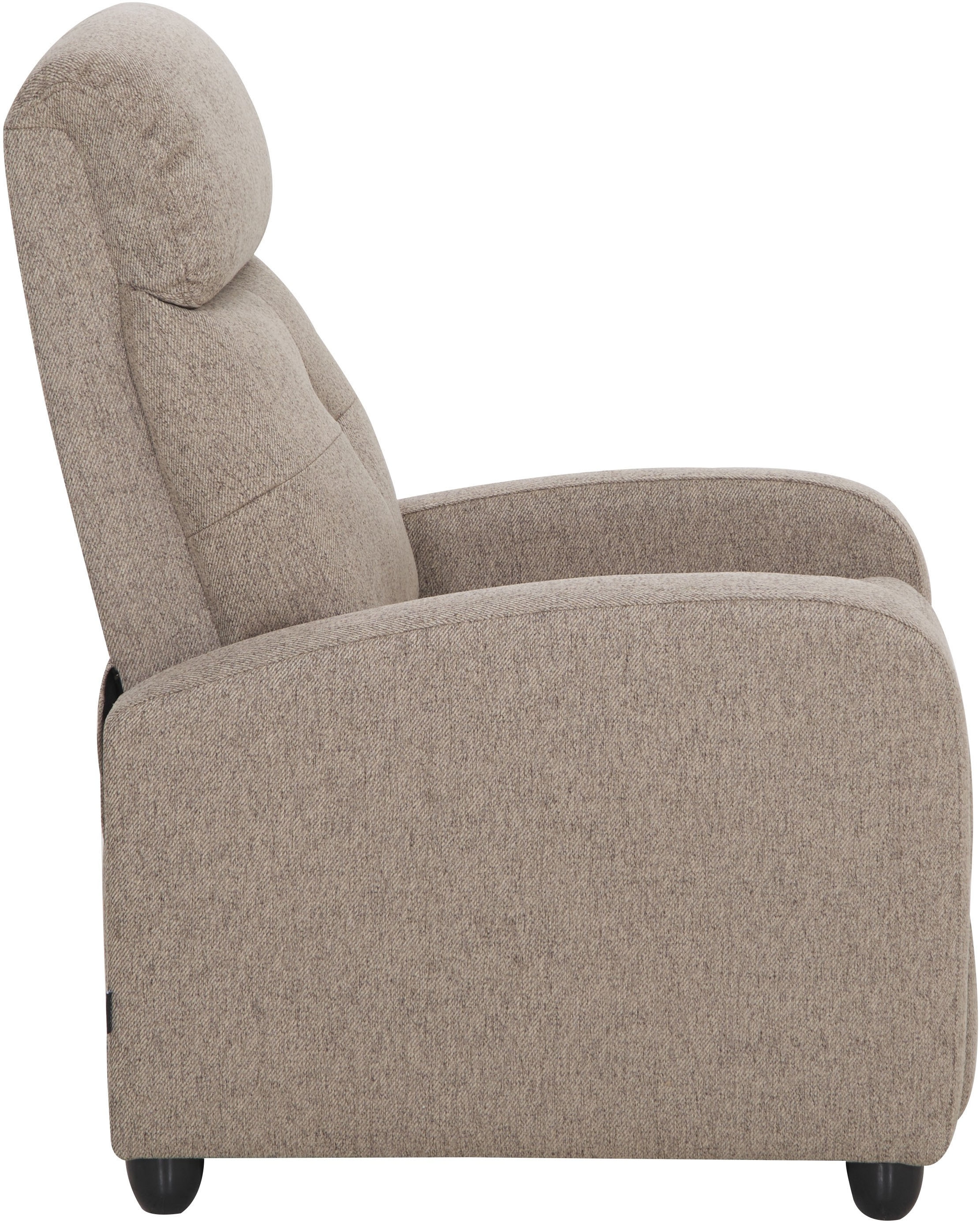Home affaire Relaxsessel »VESOUL, TV-Sessel, Ruhesessel mit Schlaffunktion, Webstoff«, Loungesessel mit manueller Relax- und Liegefunktion (105°-135°)