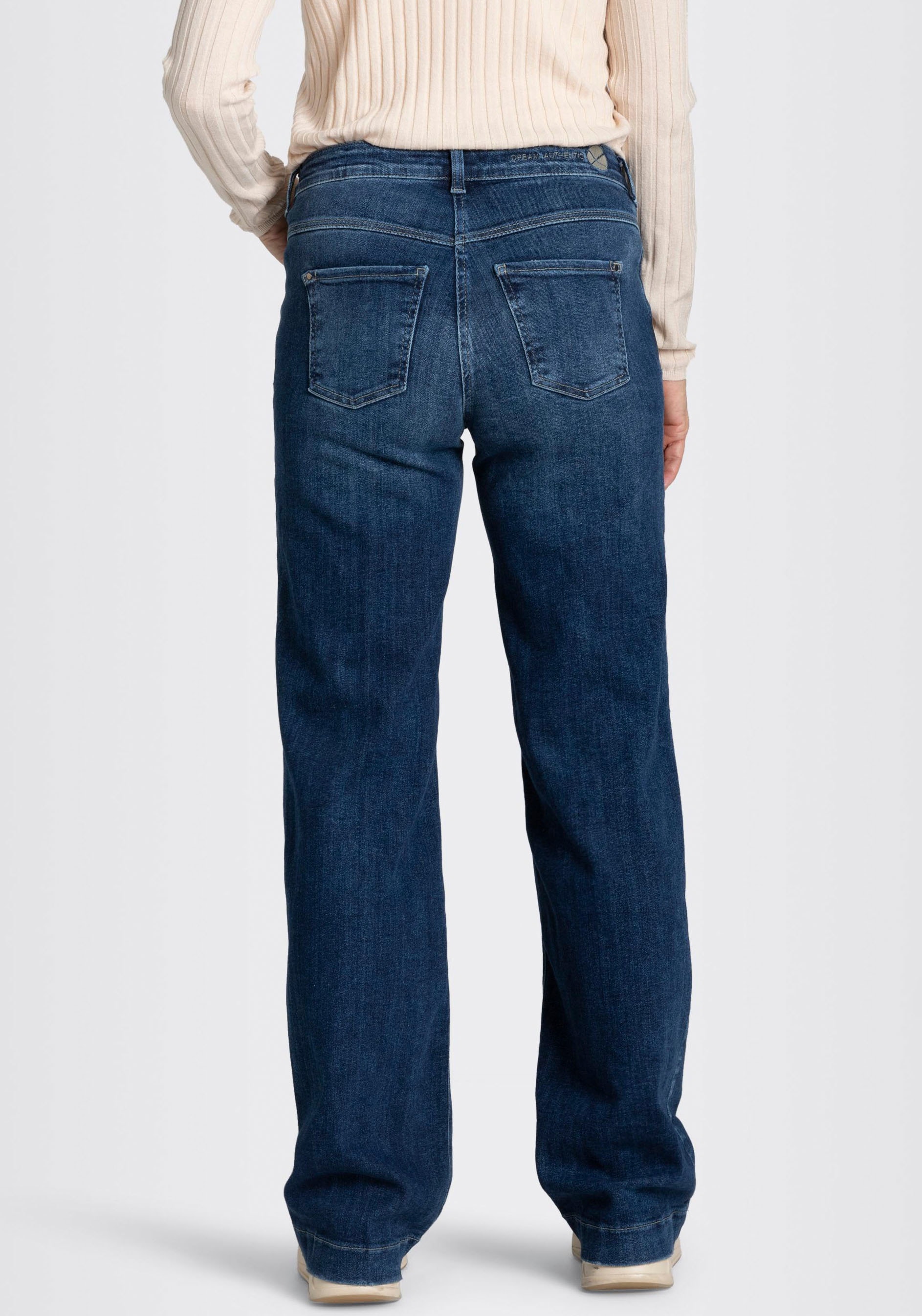MAC Weite Jeans »Dream Wide authentic«, mit formendem Shaping-Effekt