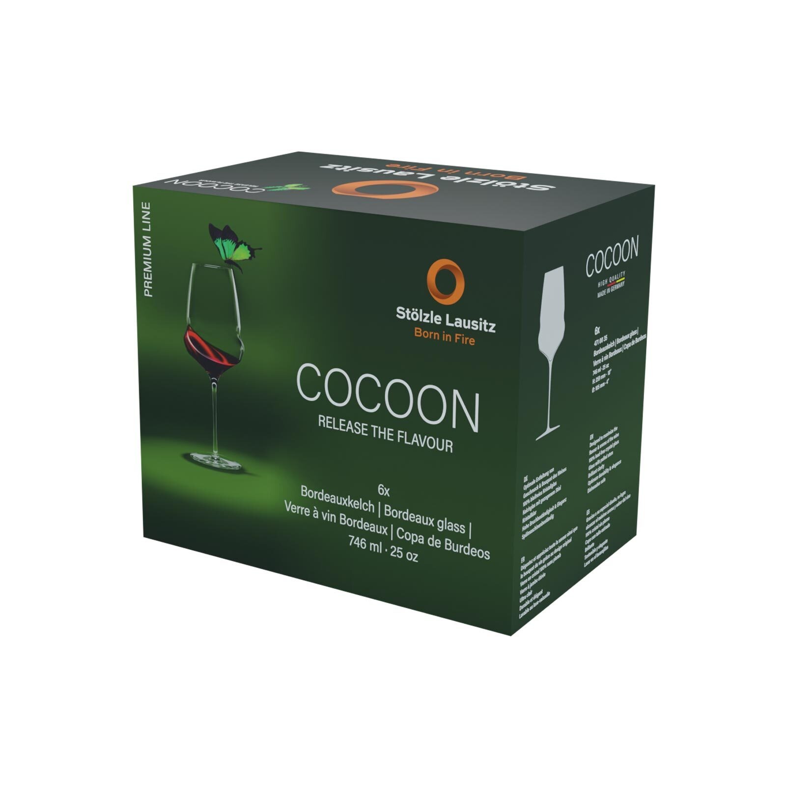 Stölzle Rotweinglas »Bordeauxgläser Cocoon 746 ml 6er Set transparent«