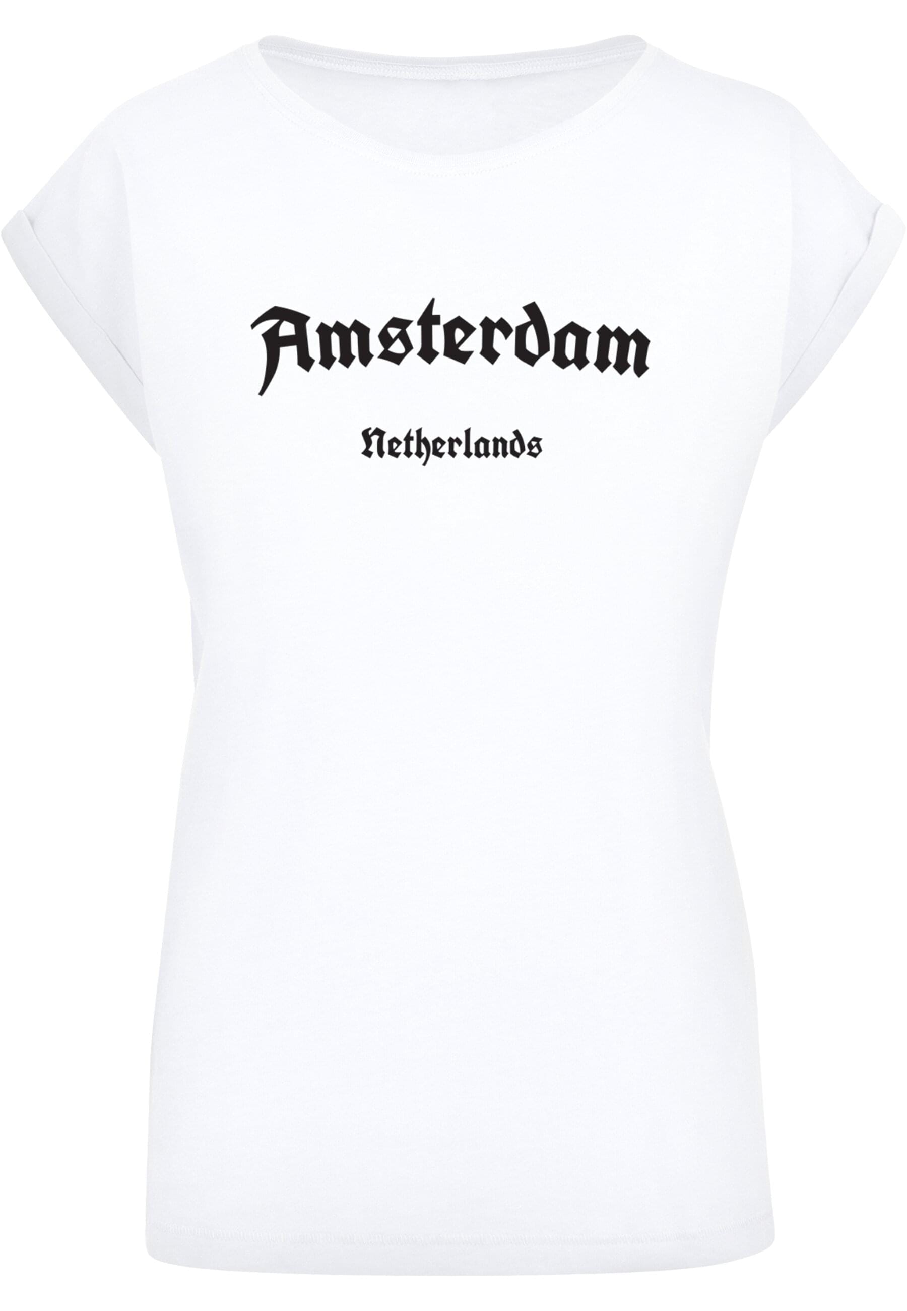 Merchcode T-Shirt "Merchcode Damen Ladies Amsterdam Extended Shoulder Tee" günstig online kaufen