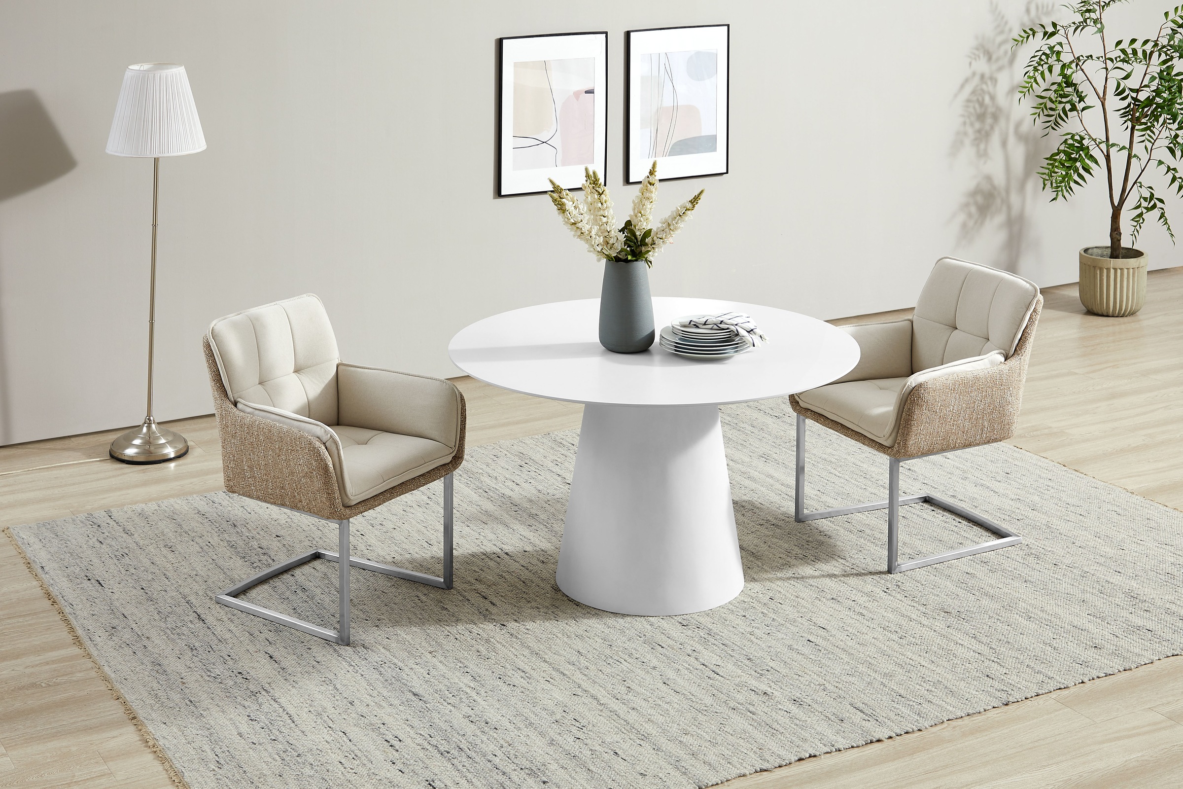 OTTO home Esstisch "Josselin" Zement-Optik, organischem Gestell und hochwer günstig online kaufen