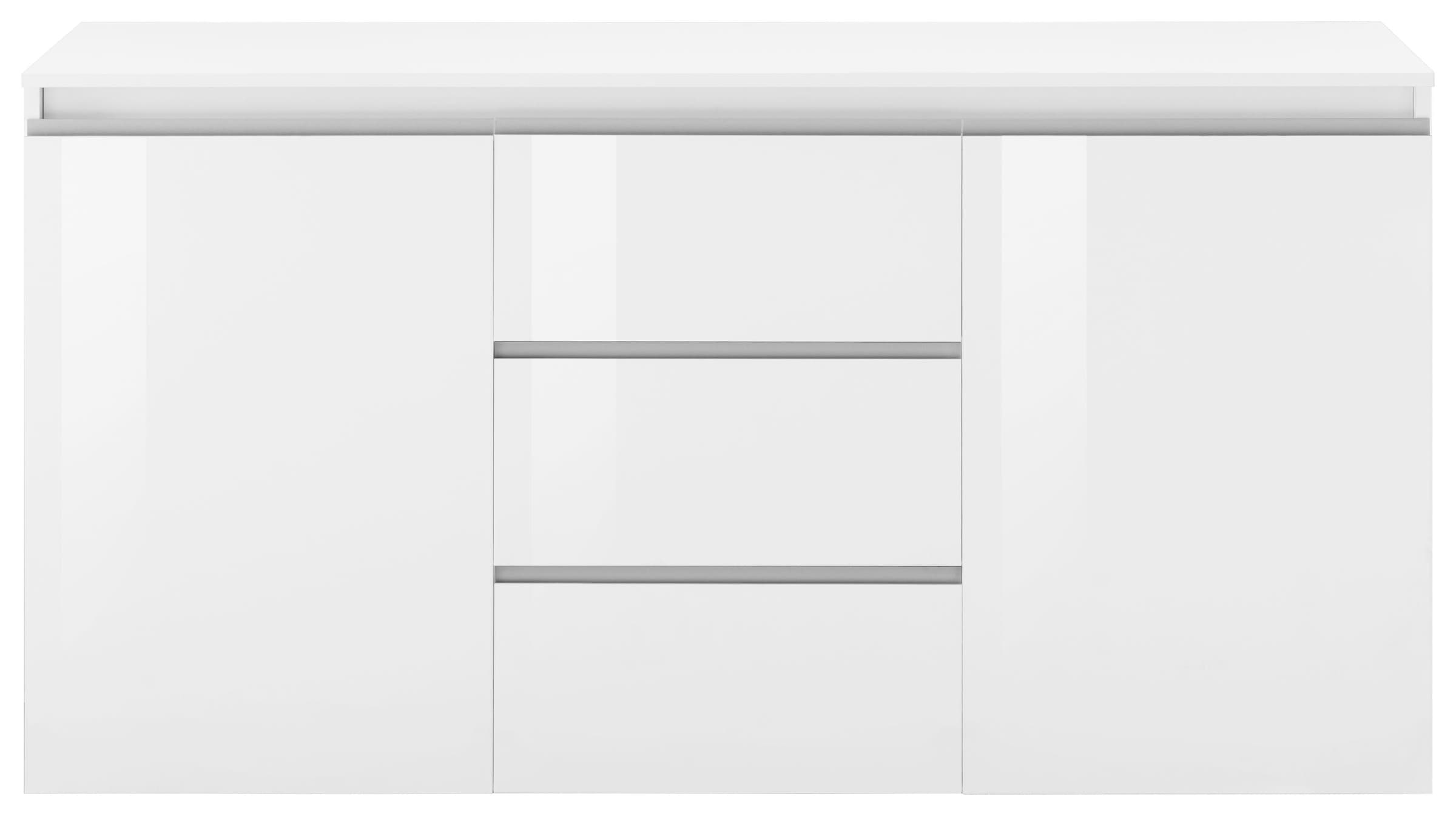 INOSIGN Kommode »Magic, Kommode, Schrank, Kredenz«, mit 2 Türen und 3 Schubkästen Hochglanz lackiert (B/T/H) 150x40x81 cm