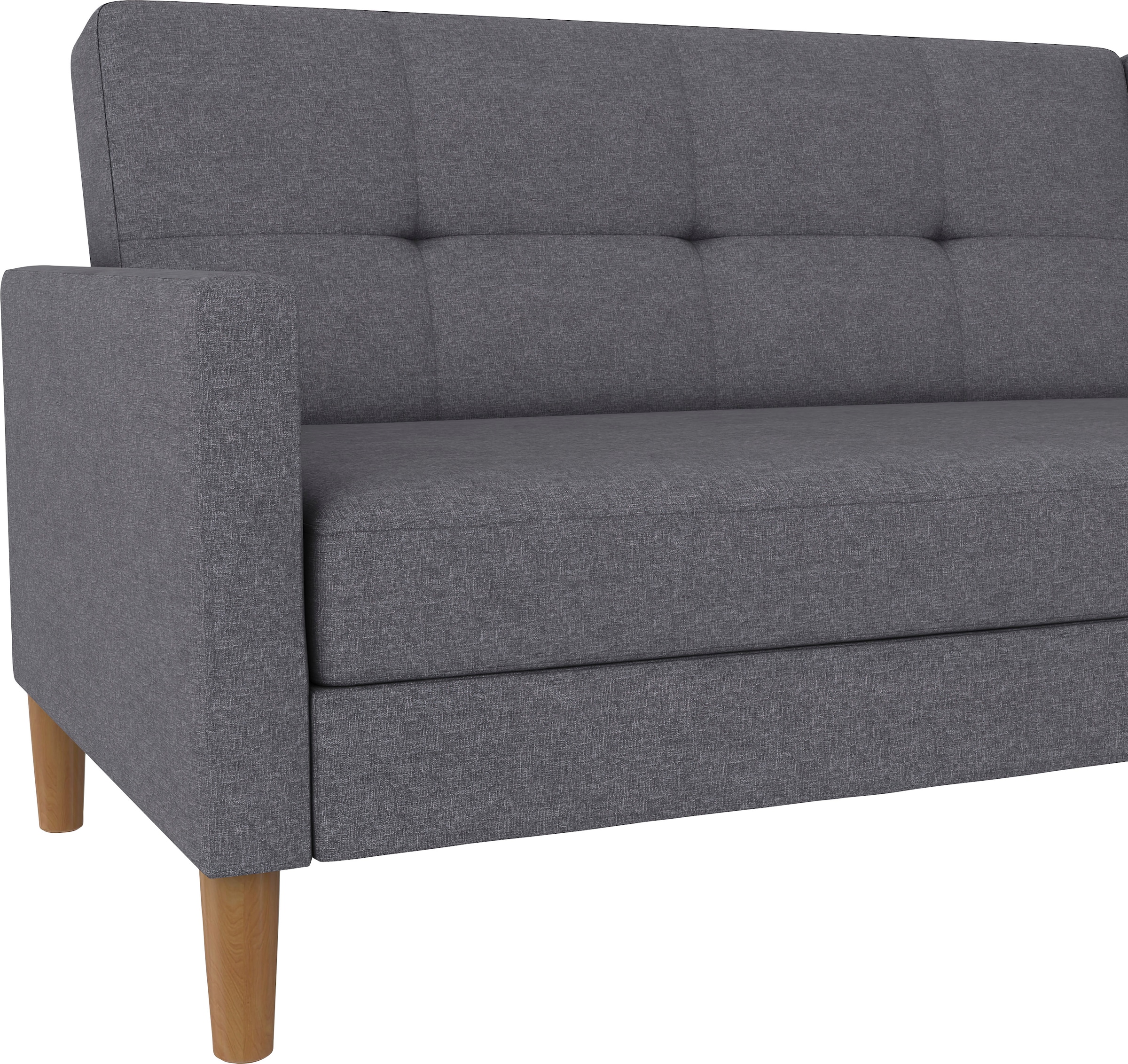 Dorel Home Ecksofa »Lilly, L-Form,«, mit Bett-Funktion, Recamiere beidseitig montierbar, Sitzhöhe 43 cm