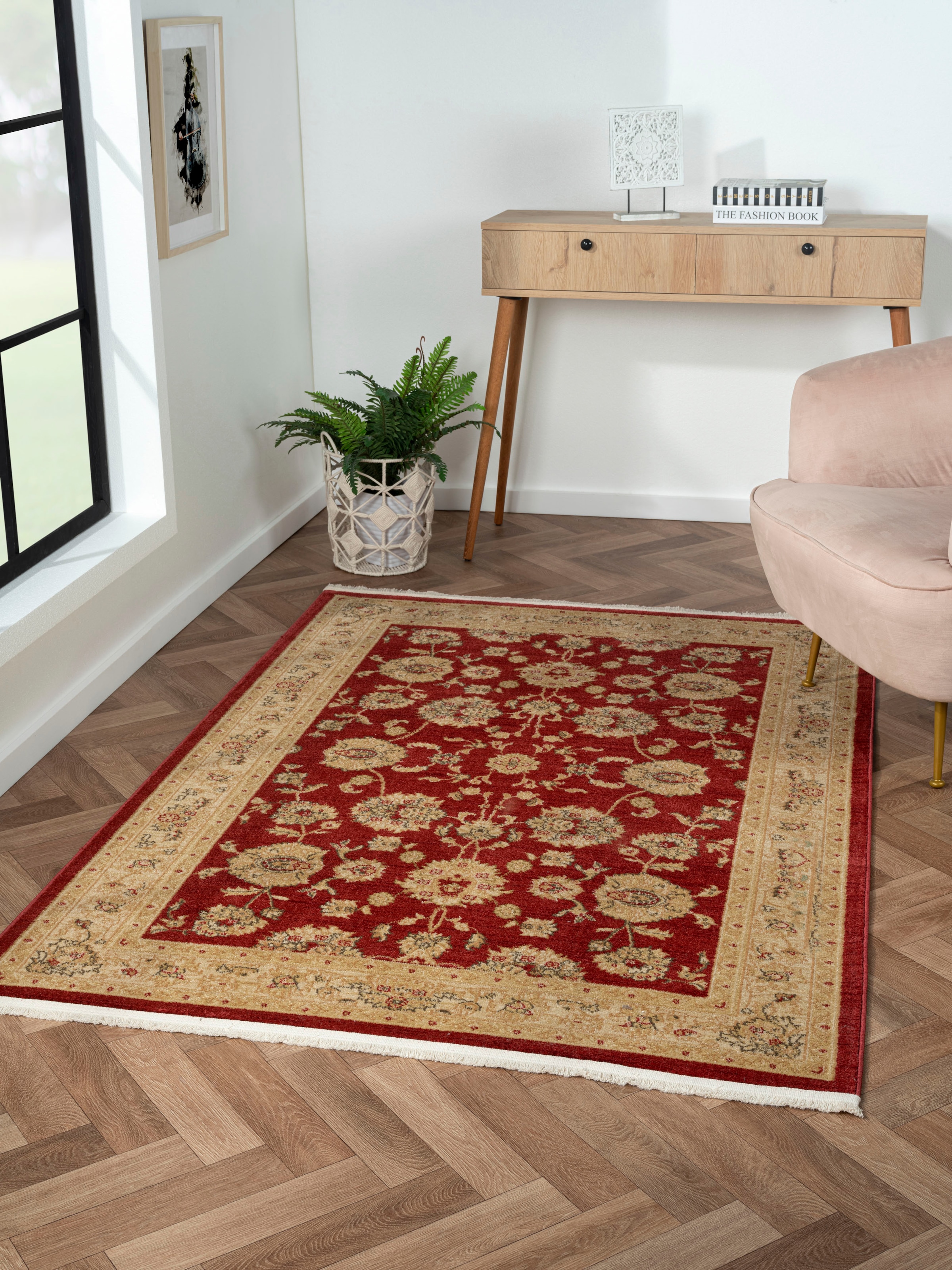 Myflair Möbel & Accessoires Teppich »Maryam 3«, rechteckig, 7,5 mm Höhe, Kurzflor, Orient Optik, edler Glanz, besonders weich durch Microfaser