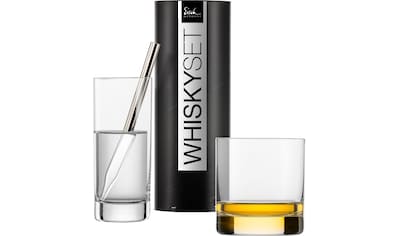 Whiskyglas »GENTLEMAN, Made in Germany«, (Set, 3 tlg., 1 Whisky-Pipette, 1...