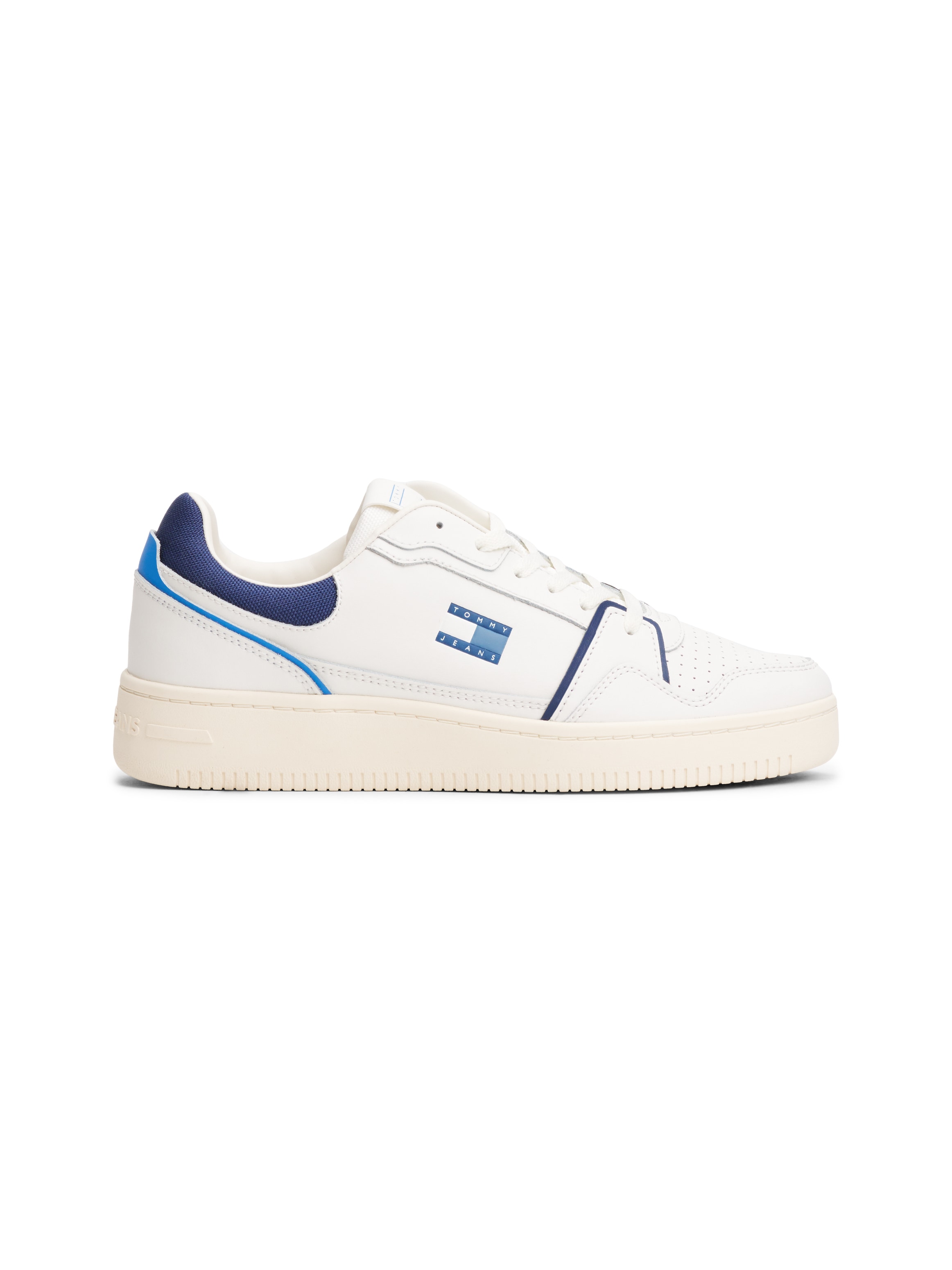 Tommy Jeans Sneaker »TJM RETRO BASKET«, Freizeitschuh, Halbschuh, Schnürer mit Kontrast-Details