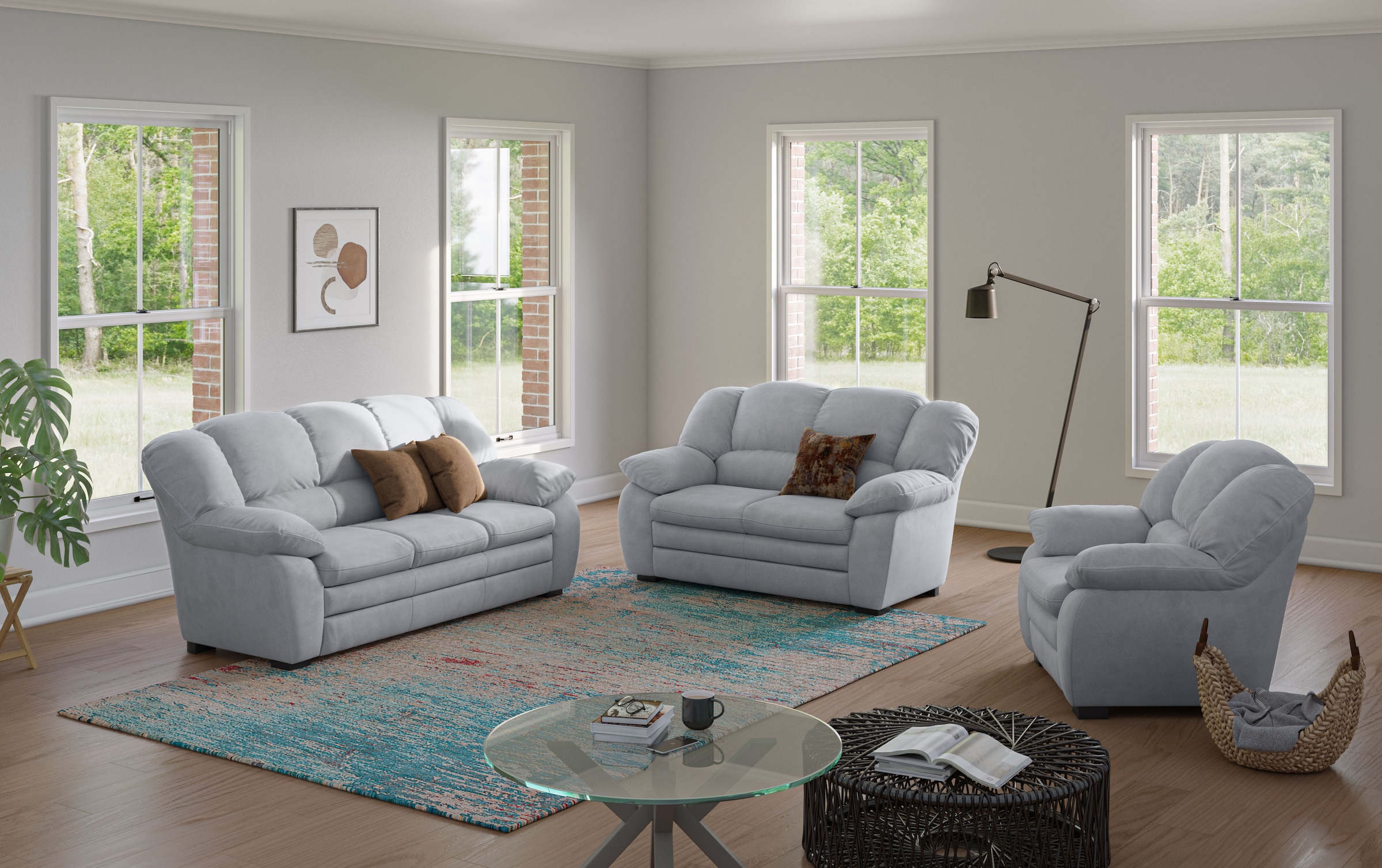 COTTA Polstergarnitur "Casino, Sofa Set, 3-2-1 Sitzer, Wohnzimmer Garnitur" günstig online kaufen