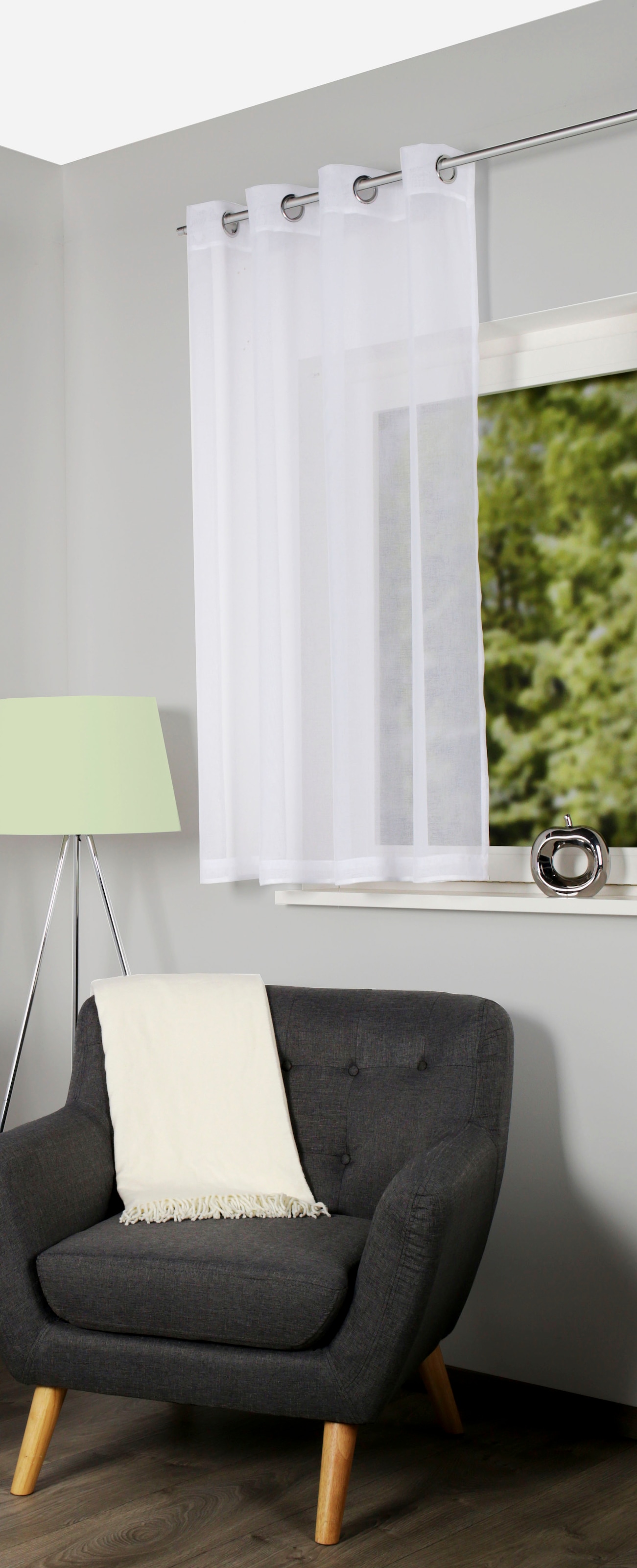 Home Basics "DOLLY" Ösen 1 Stk. tlg. Ösenschal DOLLY günstig online kaufen