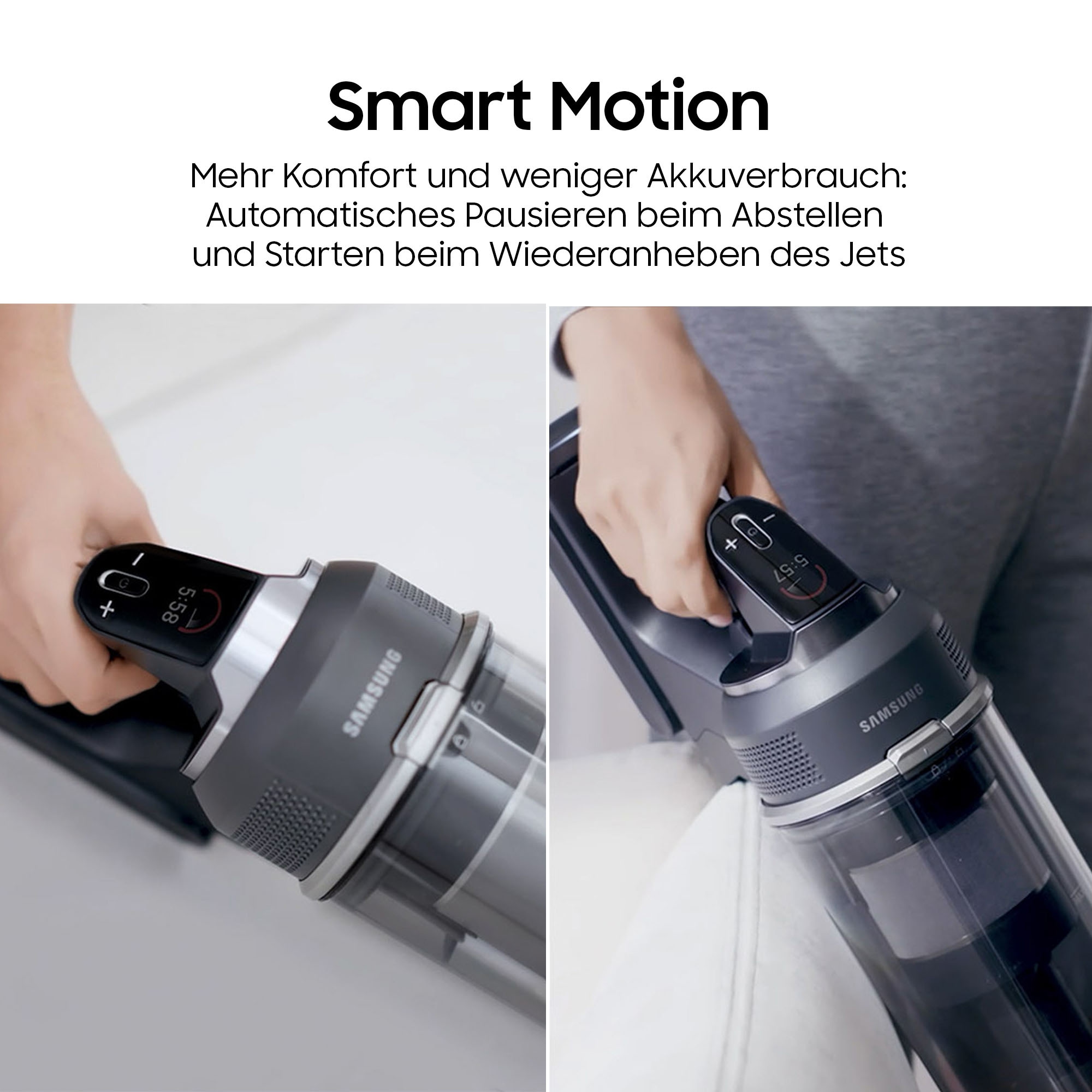 Samsung Akku-Handstaubsauger »VS70H28HFC/WD, Jet 95S CompleteClean« beutellos, 770 W, beutellos, Ersatzakku separat erhältlich