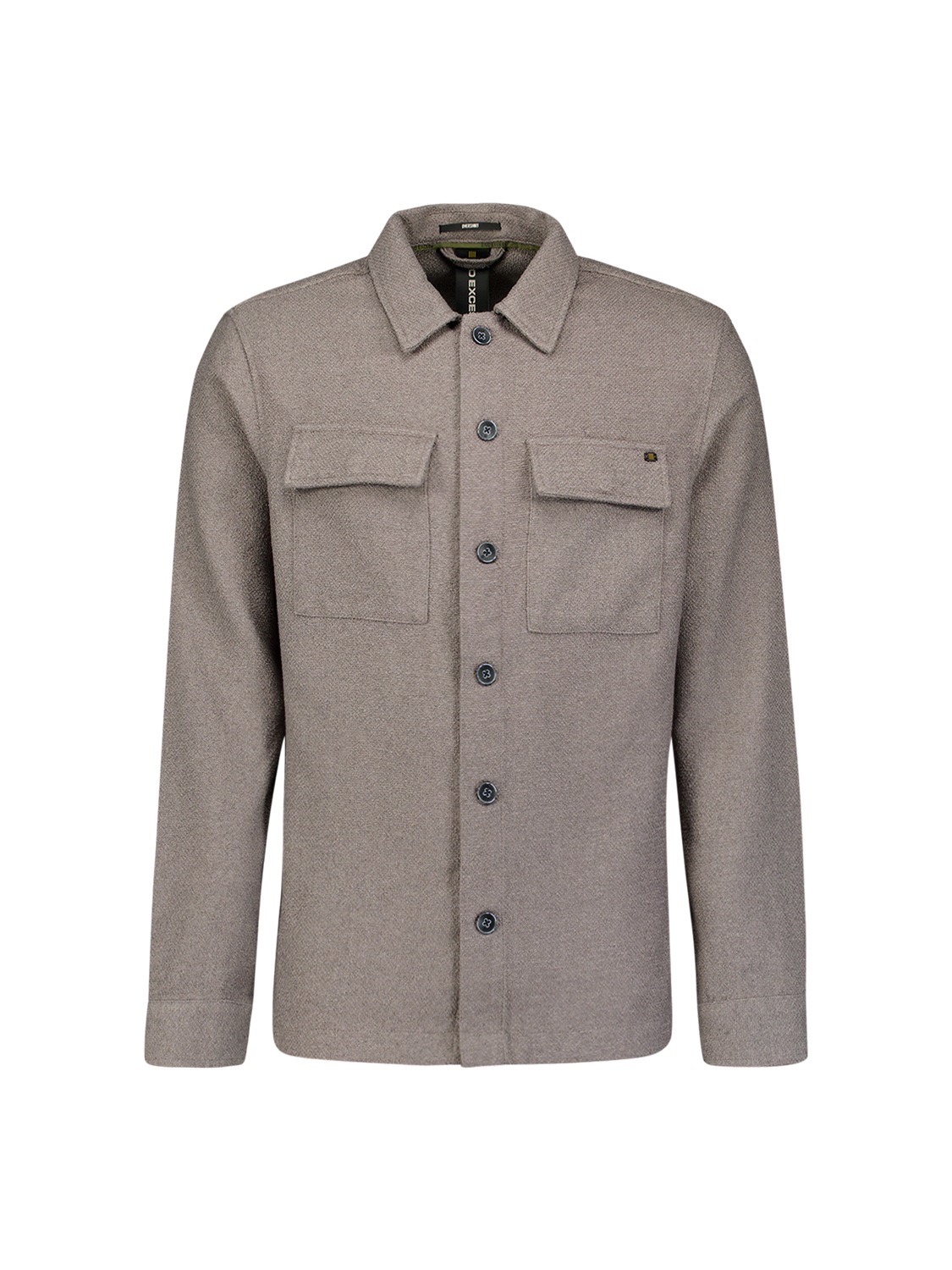 NO EXCESS Langarmhemd »No Excess Overshirt mit Knöpfen«