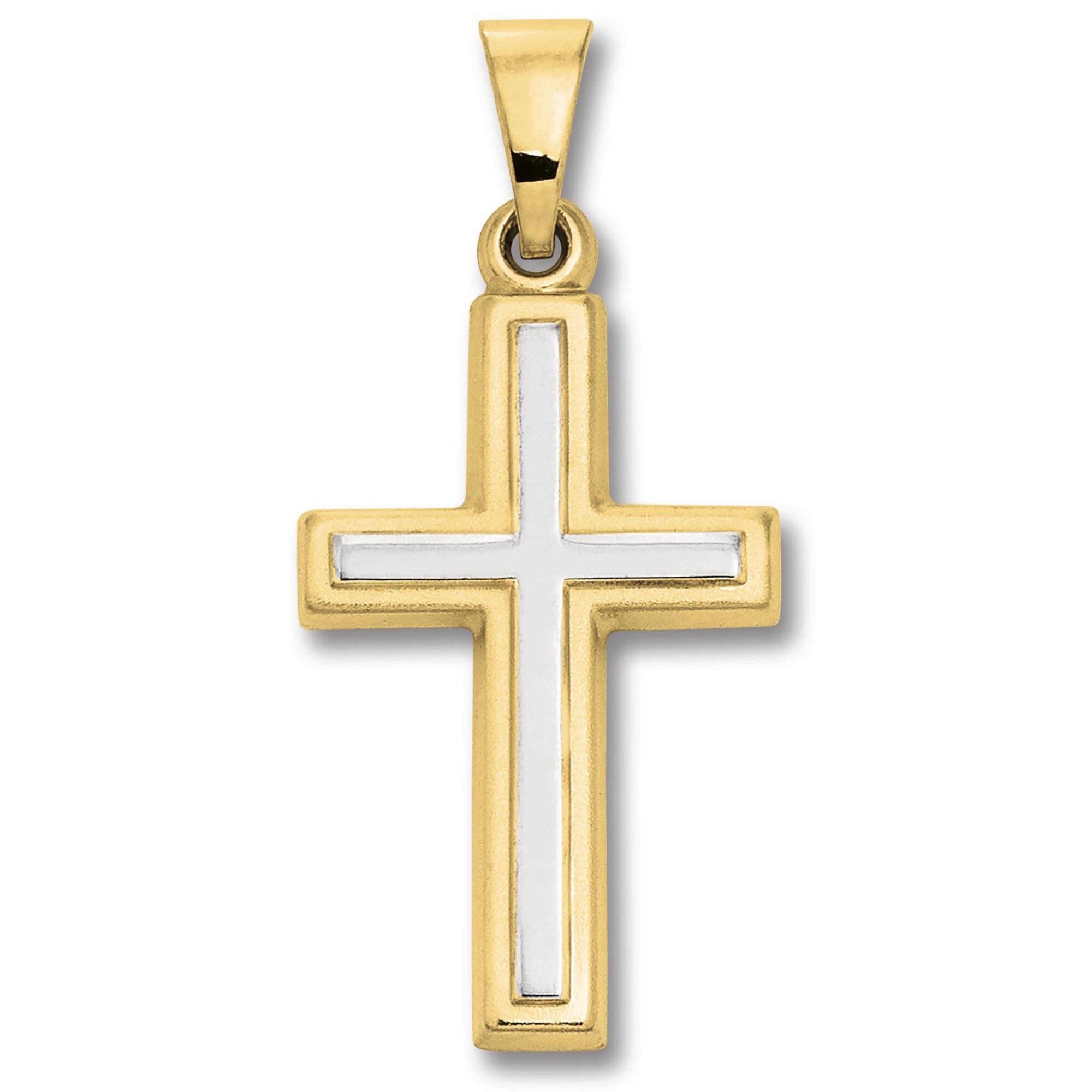 Kettenanhänger ONE ELEMENT "Kreuz Anhänger aus 333 Gelbgold Kreuz Anhänger aus 333 Gelbgold", gold, Schmuckanhänger, Damen, Gelbgold 333 Gold, Gelbgold 333, Gold, Kettenanhänger, Feine Gestaltung – ein Sinnbild mit ruhiger Eleganz