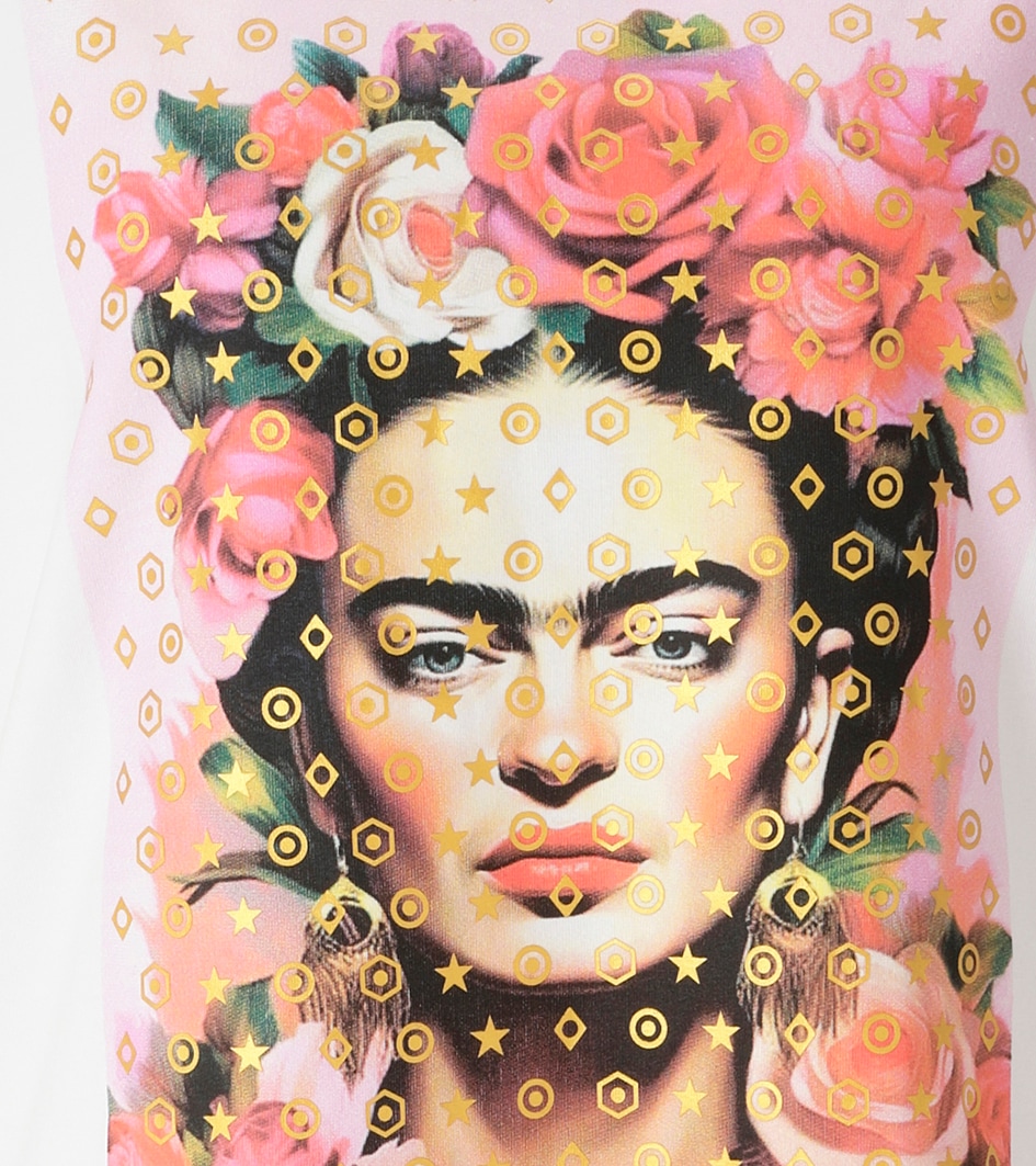 Aniston CASUAL T-Shirt mit goldfarbenem Foliendruck verzierter Frontprint - NEUE KOLLEKTION