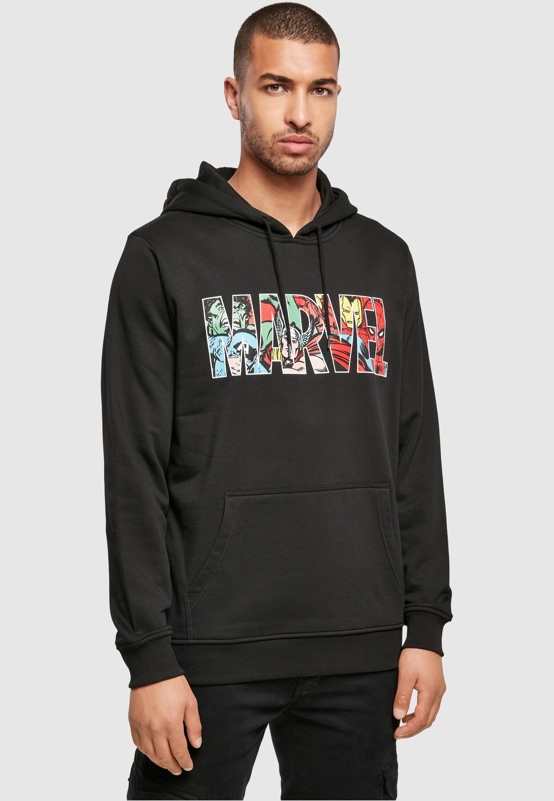 Merchcode Kapuzensweatshirt »Merchcode Herren Marvel Logo Character Hoody«, 1 Stk.
