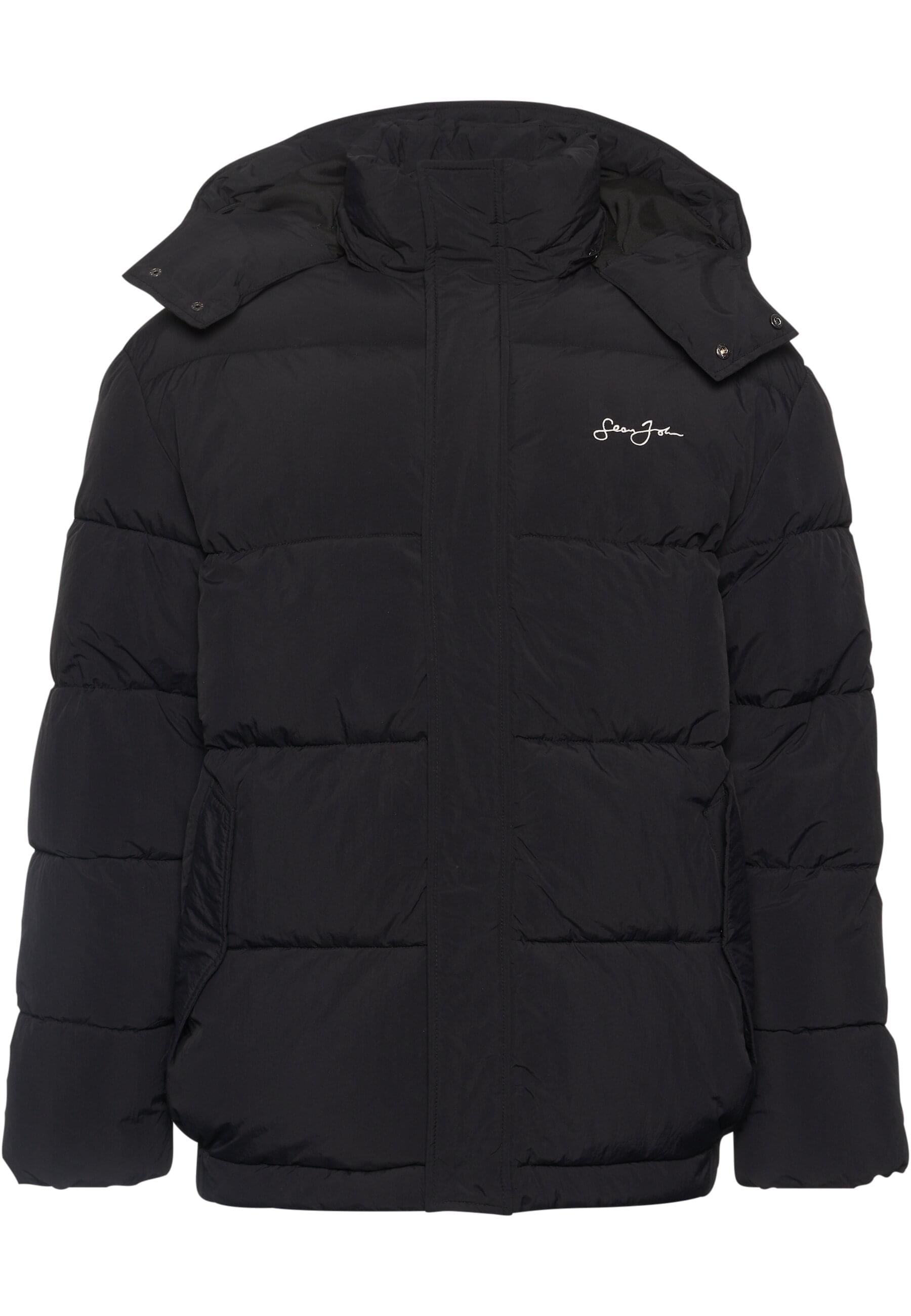 Sean John Winterjacke »Sean John Herren JM233-019-1 SJ Script Logo Hooded Puffer Jacket«, (1 St.), mit Kapuze