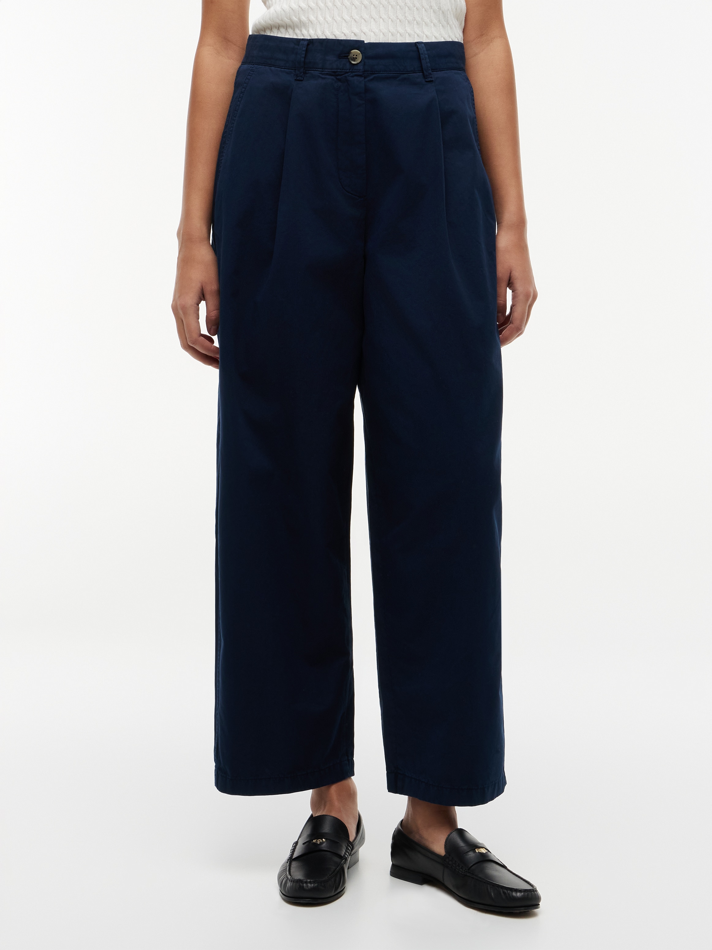 Tommy Hilfiger Chinohose "COTTON BARREL CHINO" Baumwolle, Barrel Fit