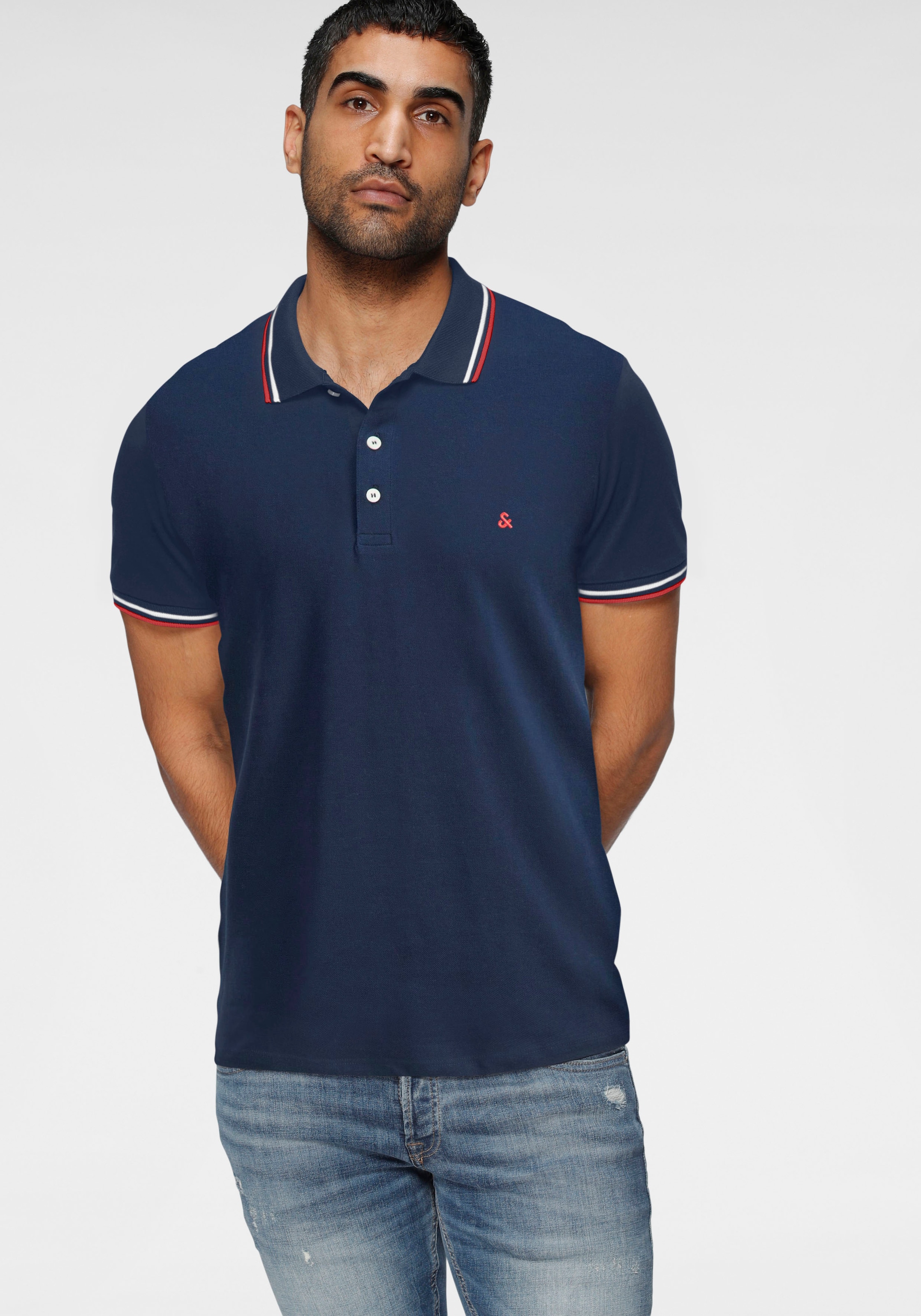 Jack & Jones Poloshirt "JJEPAULOS Poloshirt mit klassischem Kragen und figu günstig online kaufen