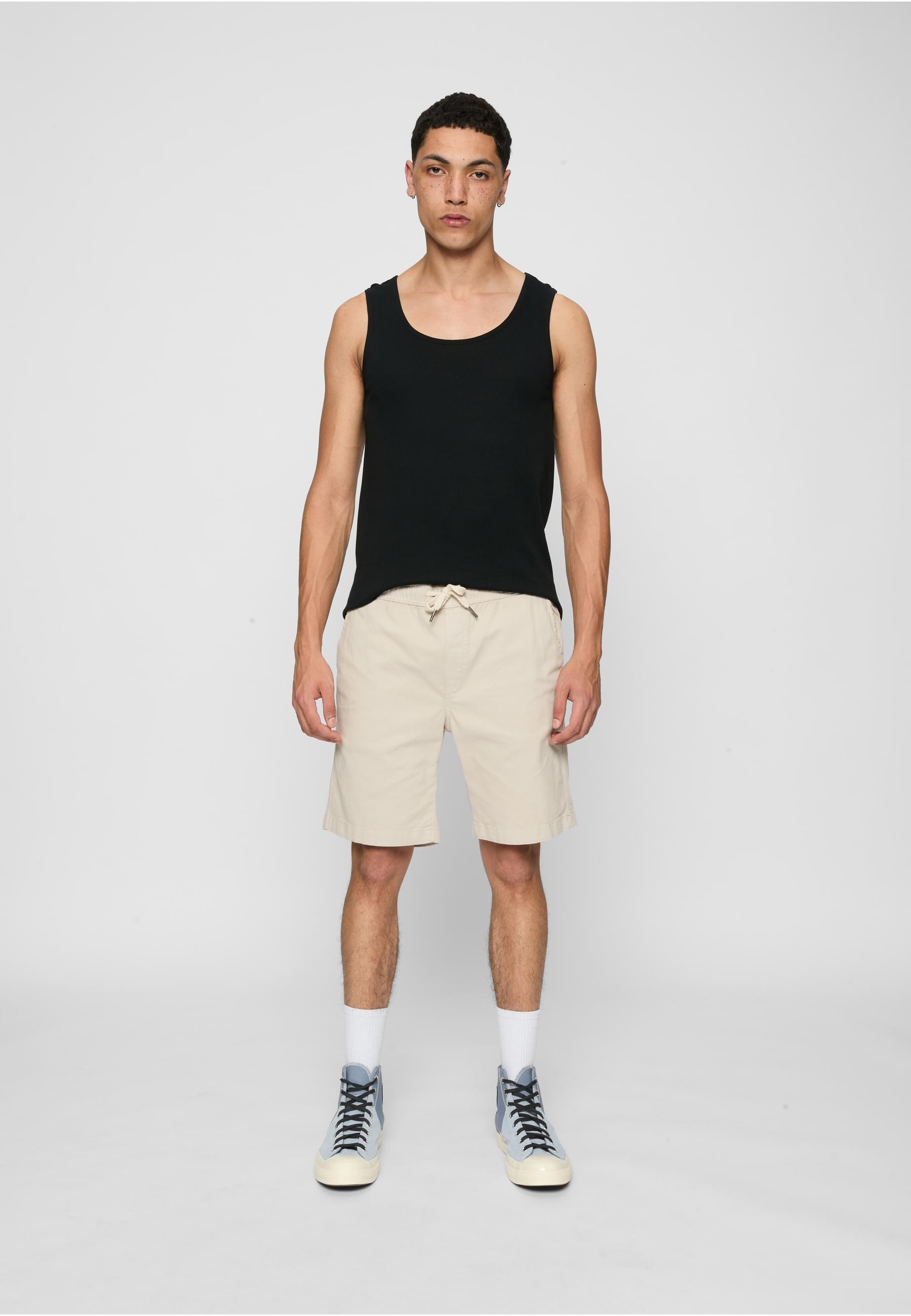 URBAN CLASSICS Shorts »Urban Classics Stretch Twill Joggshorts 2-Pack«, (1 tlg.)