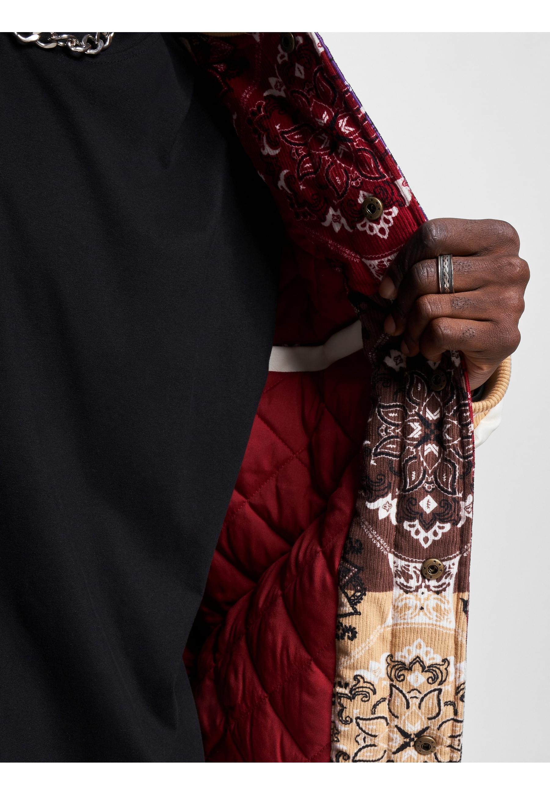 Karl Kani Collegejacke »Karl Kani Herren KM233-046-1 KK OG Block Paisley College Jacket«, (1 St.), ohne Kapuze