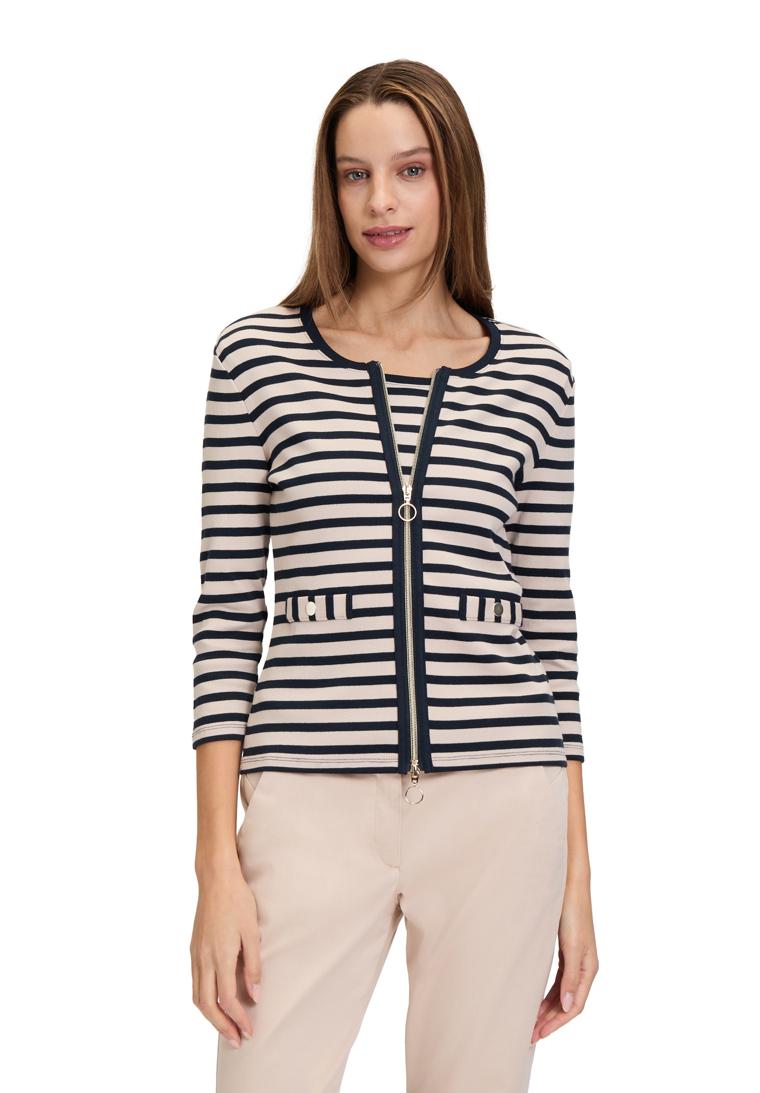 Betty Barclay Shirtjacke "Betty Barclay Damen Shirtjacke mit Rippenstruktur günstig online kaufen