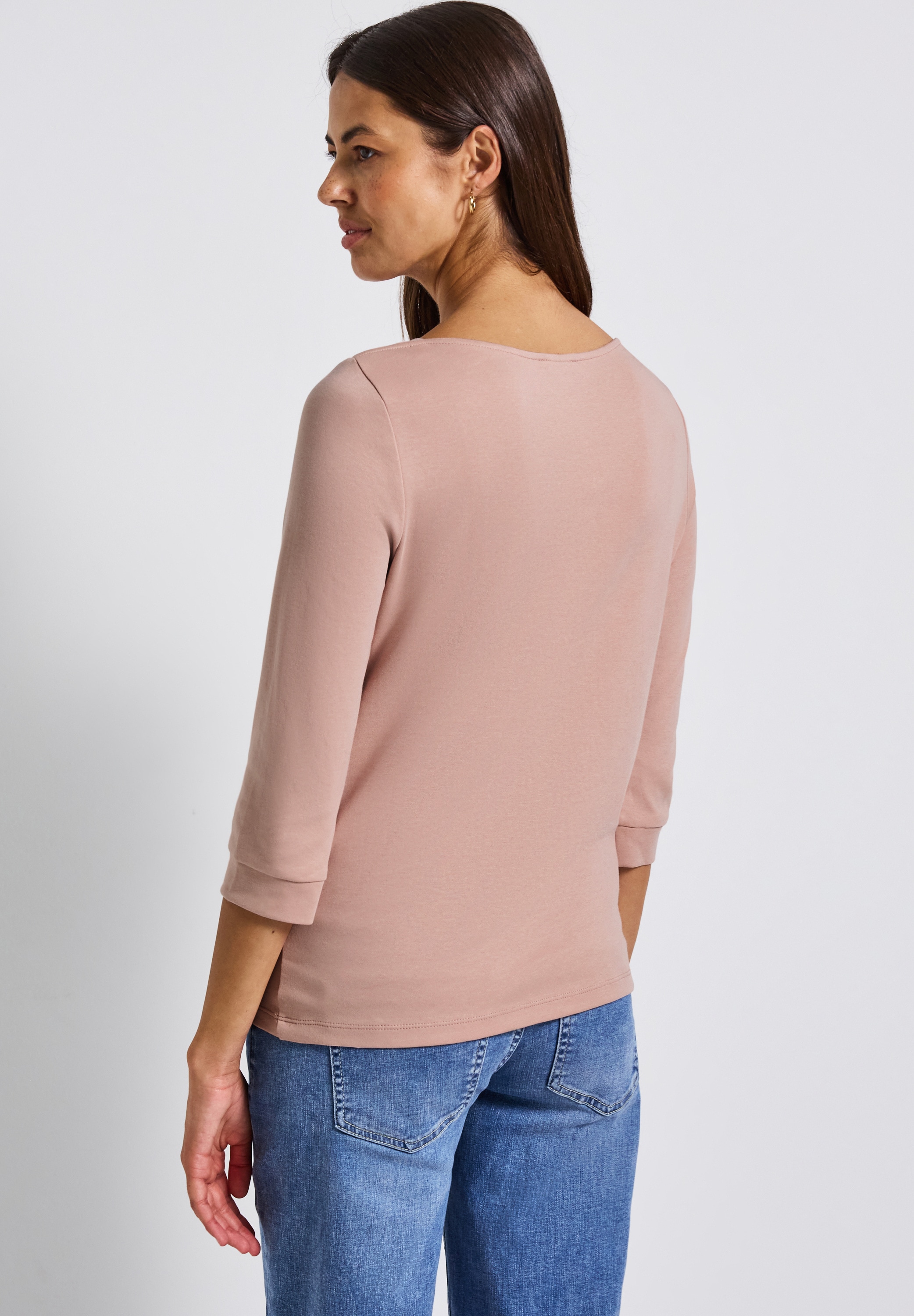 STREET ONE Langarmshirt, in Unifarbe