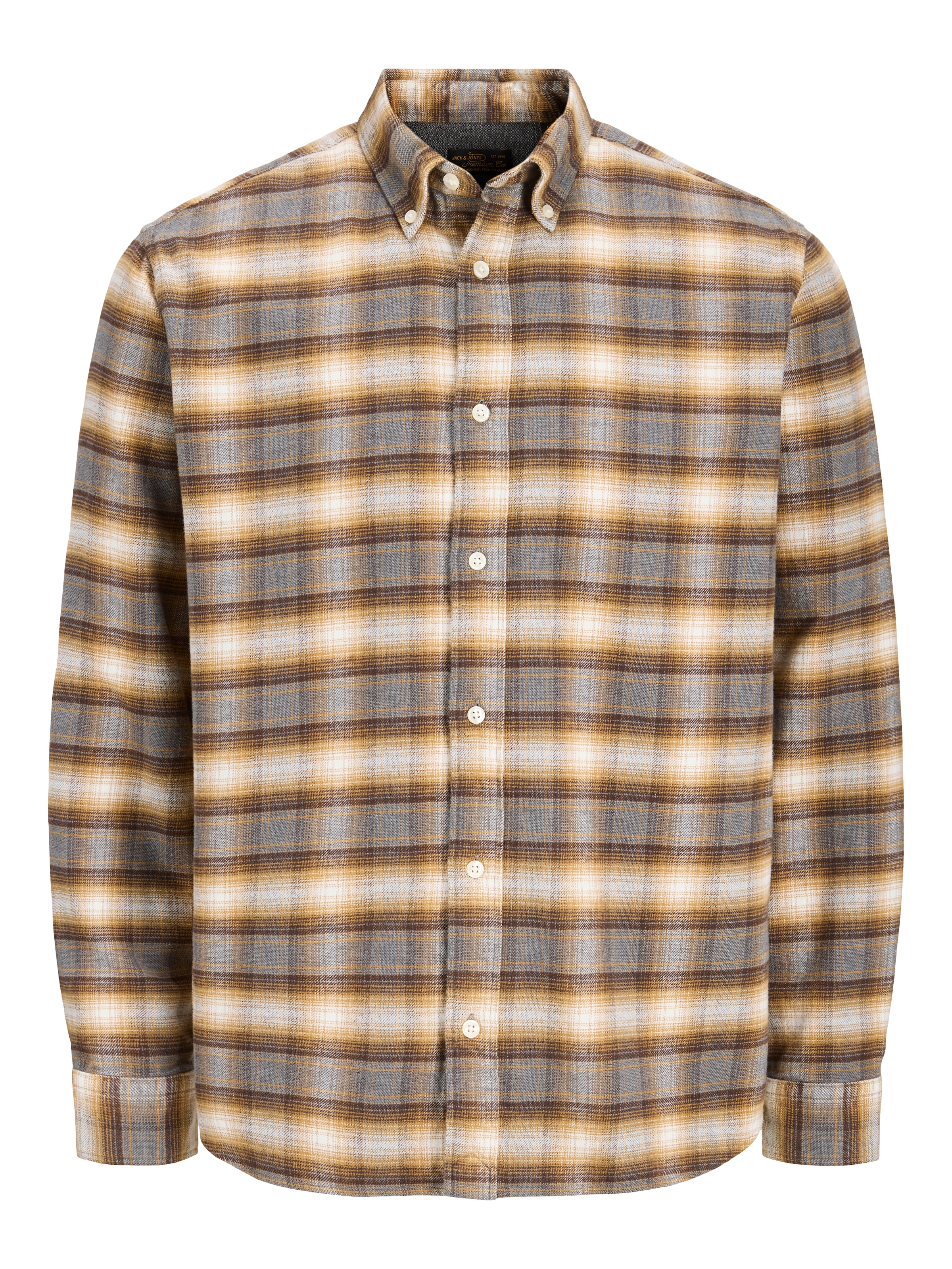 Jack & Jones PlusSize Langarmhemd »JPRBLUSTANLEY FLANNEL L/S SHIRT BF PLS« Baumwolle, regular fit