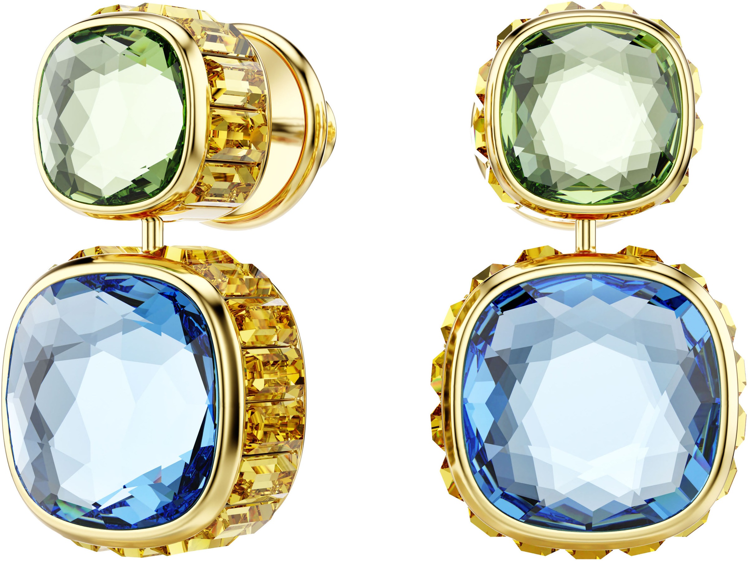 Swarovski Paar Ohrstecker »Schmuck Geschenk Chroma Drop-Ohrhänger, 5692492«, mit Swarovski® Kristall - Einhänger drehbar