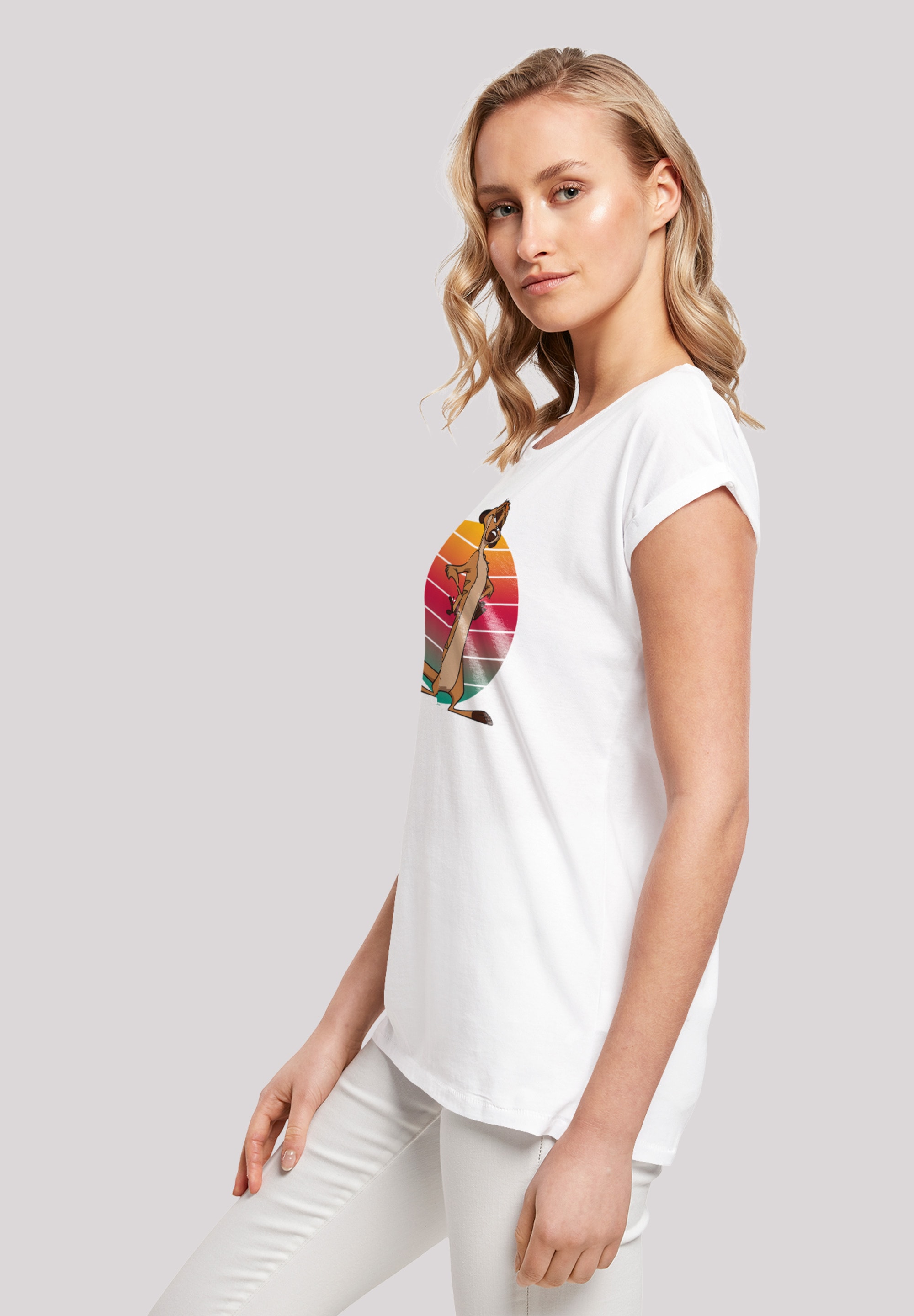 F4NT4STIC T-Shirt »Disney König der Löwen Timon Sunset«, Print