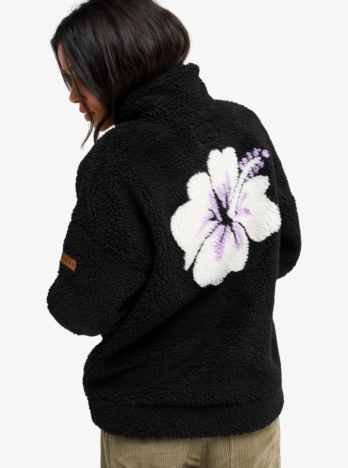 Roxy Strickfleece-Pullover »LIVE OUT LOUD ART« mit Stehkragen