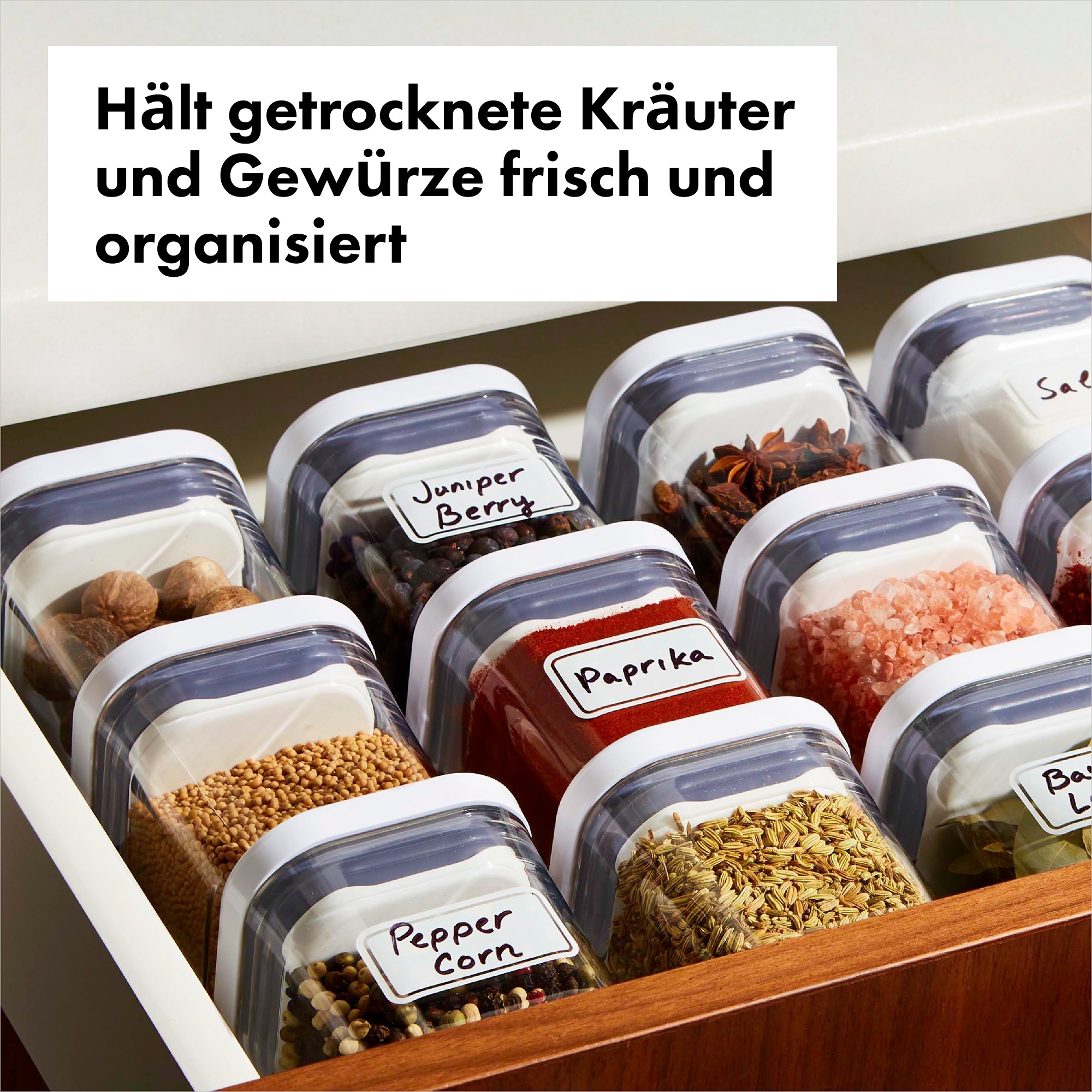 OXO Good Grips Aufbewahrungssystem »OXO 4-Piece Mini POP Container Set« Set, 4 tlg. tlg. Langlebig, spülmaschinenfest und vielseitig einsetzbar