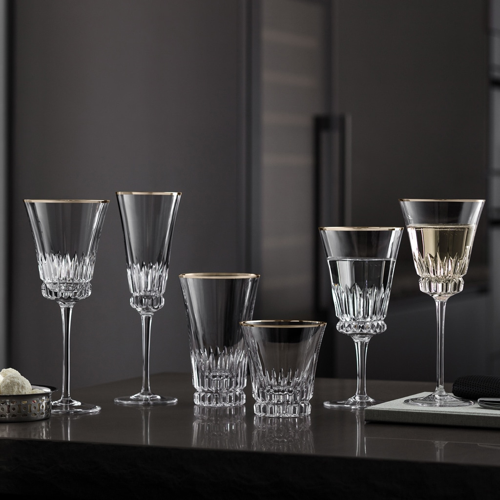 Villeroy & Boch Longdrinkglas »Longdrinkgläser Grand Royal Gold 300 ml 2er Set transparent-gold«