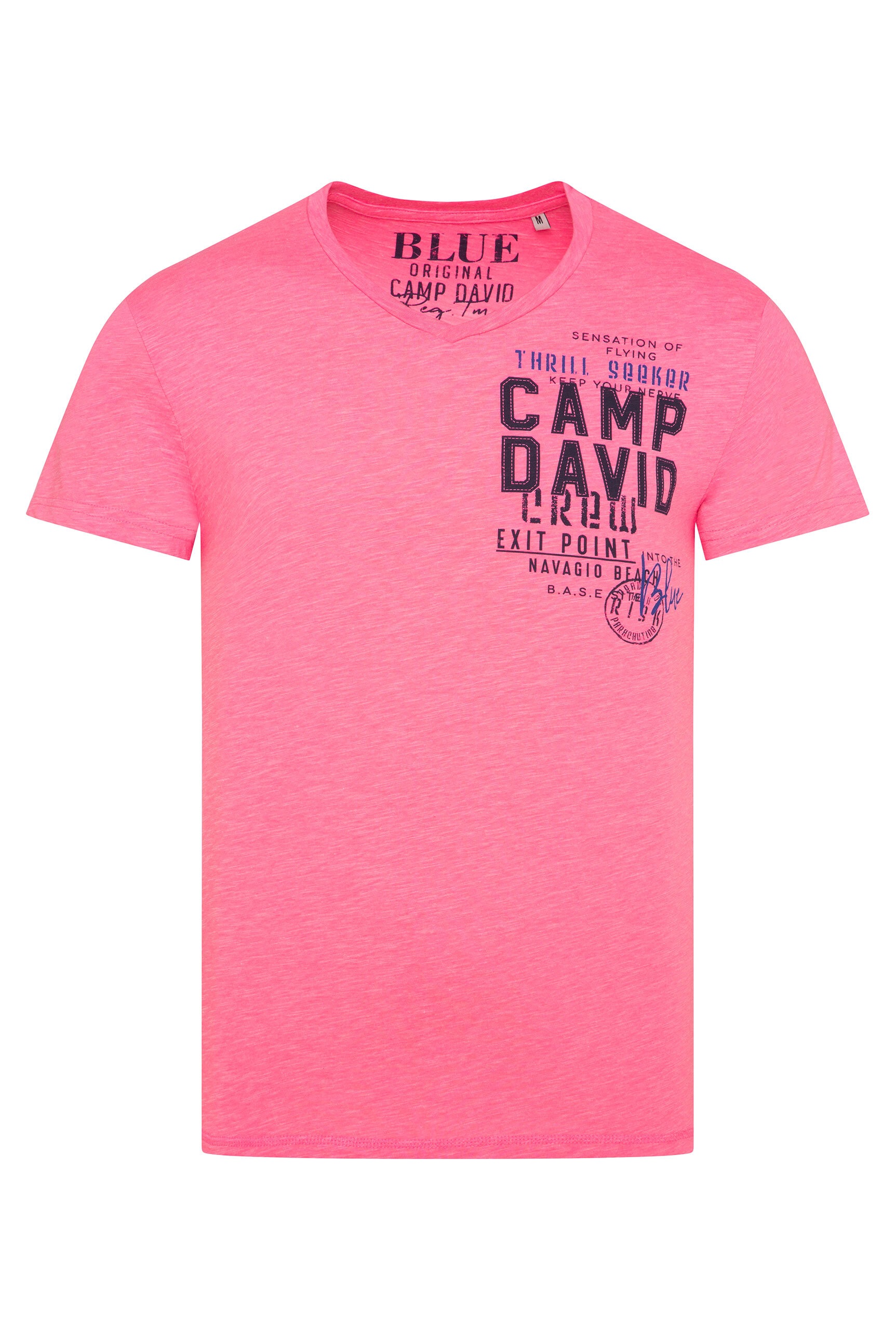 CAMP DAVID V-Shirt, mit maskulinem V-Ausschnitt