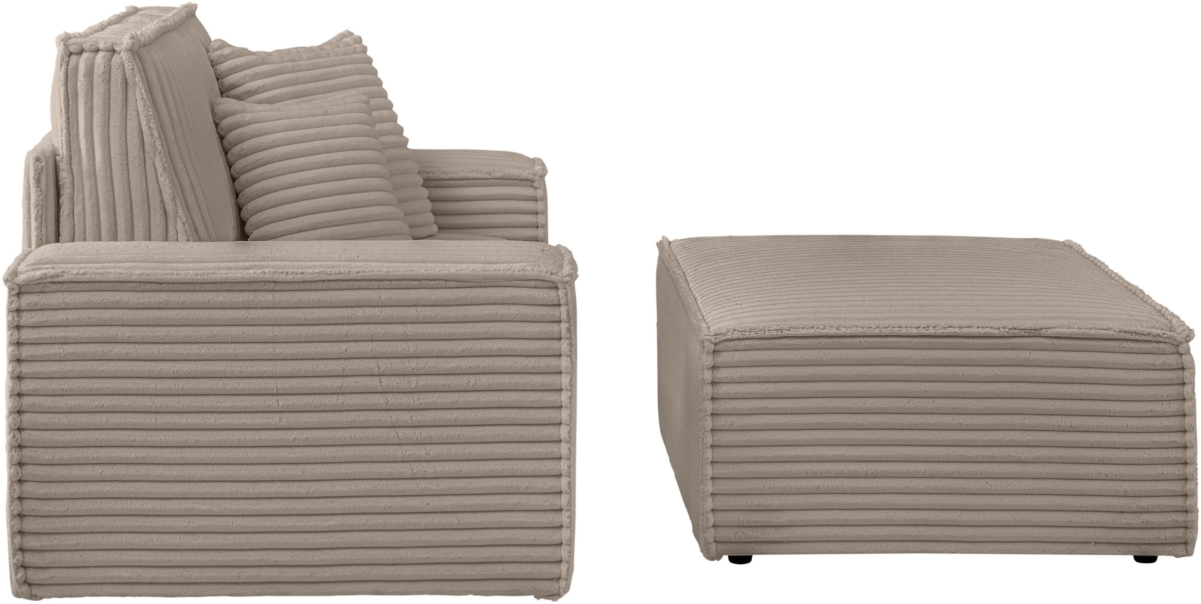 andas Loveseat »Finnley«, (2 St.), Loveseat und Hocker im Set, passend zur Polster-Serie Finnley