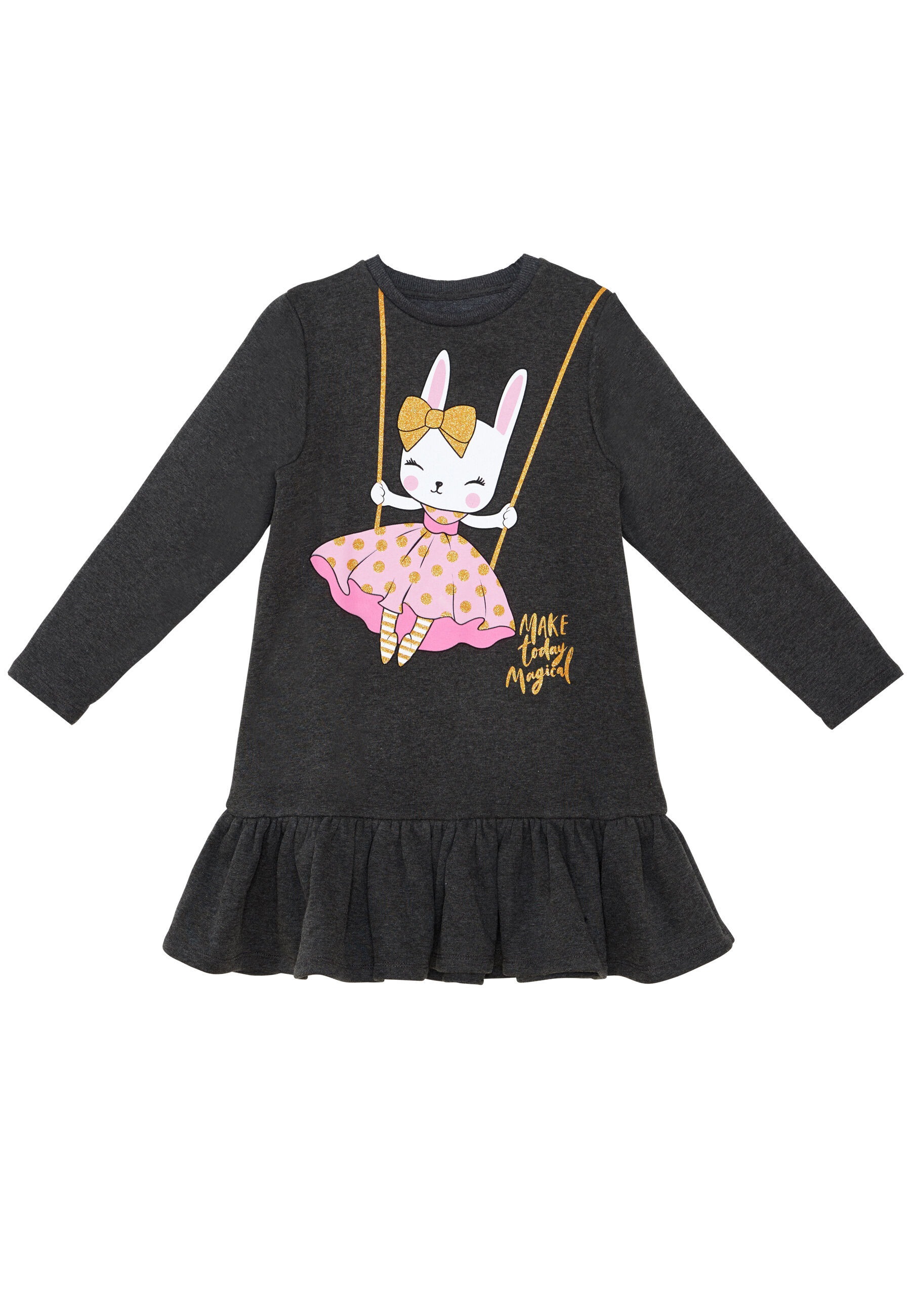 Denokids Shirtkleid »Glitter Rabbit«, mit Kaninchen-Print