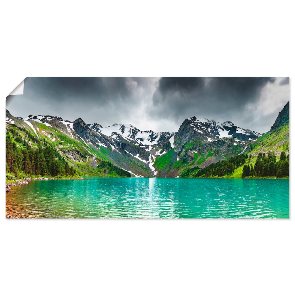 Artland Wandbild »Bergsee«, Berge, (1 St.)