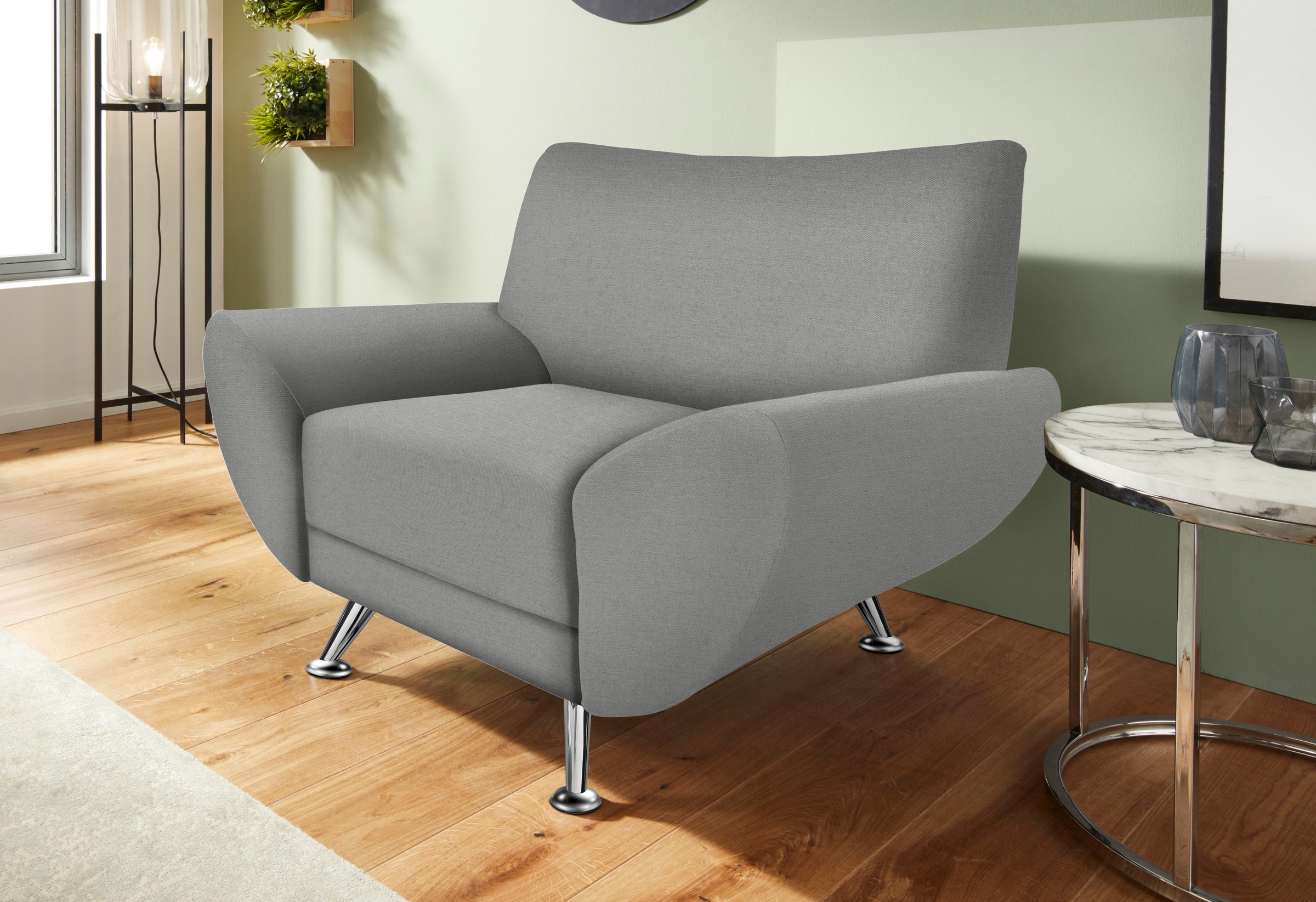 Home affaire Sessel "Saltare elegant und komfortabel, toller Designfuß, Breite 112cm"