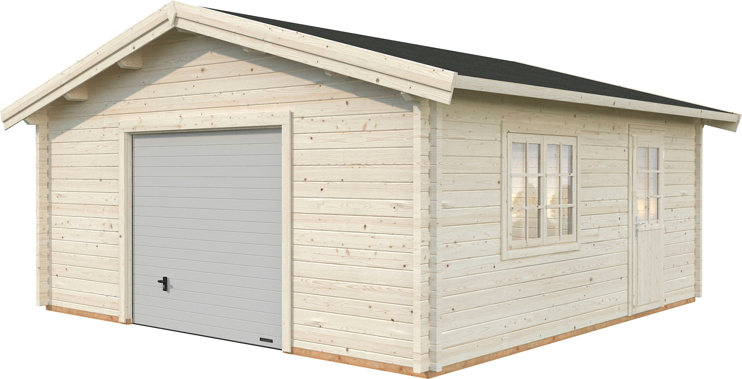 | mit naturbelassen »Roger«, kaufen Palmako 622x596x312 cm, Garage BxTxH: BAUR Sektionaltor,