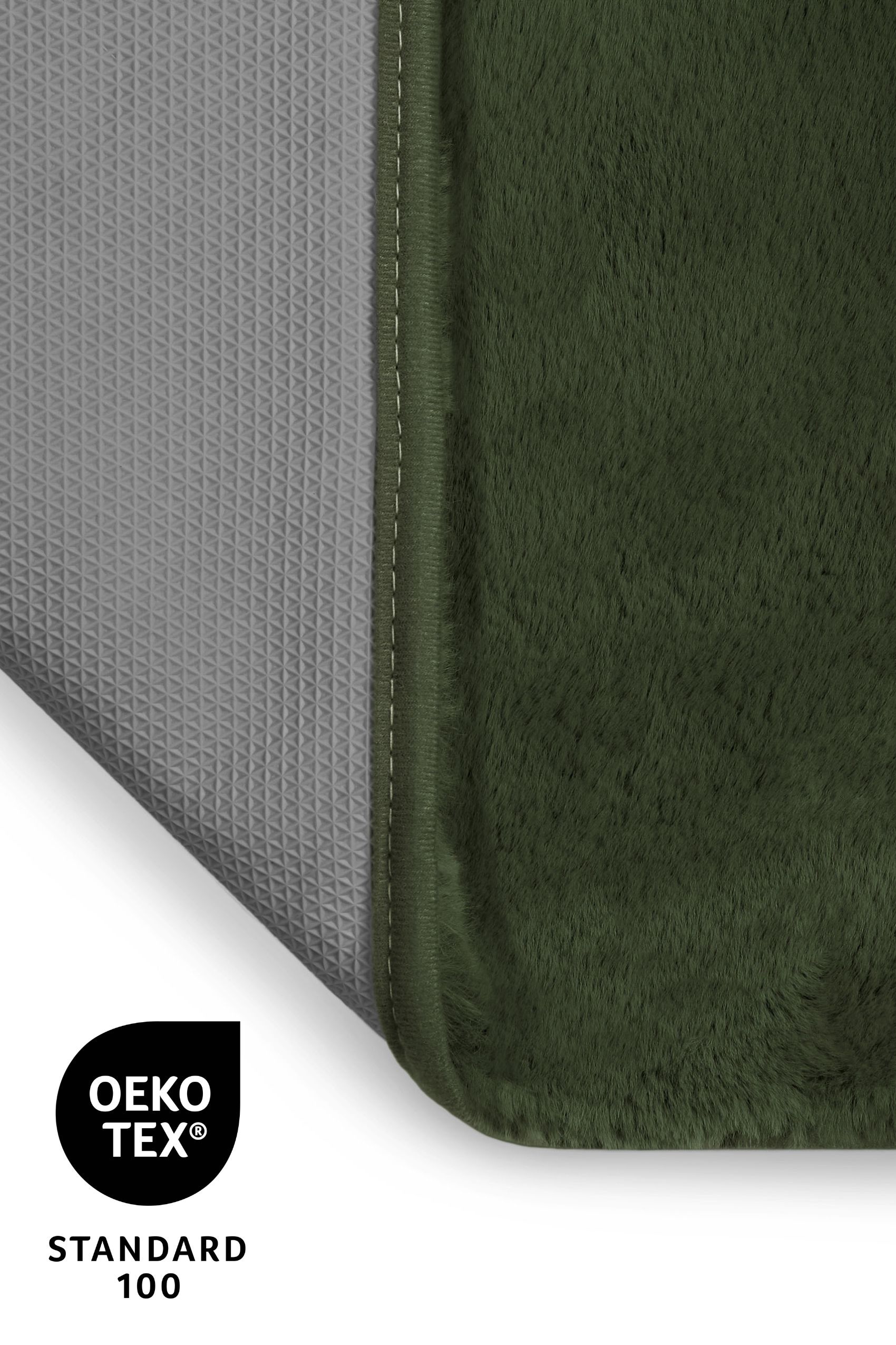 OTTO home Badematte »Lennja« Höhe 25 mm rutschhemmend beschichtet fußbodenheizungsgeeignet Badteppich, getuftet, Uni, antirutsch, flauschig  wie Kaninchenfell