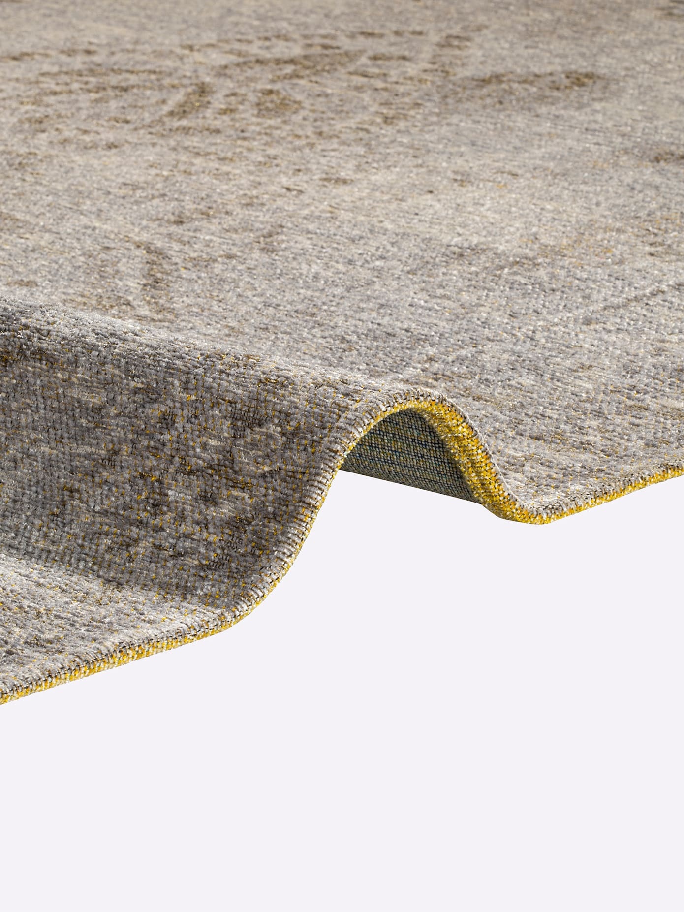 Teppich HEINE HOME Gr. 1, grau, beige, B:60cm H:5mm L:95cm, Baumwolle, Kunstfaser, Polyester, Teppiche, Teppich 3