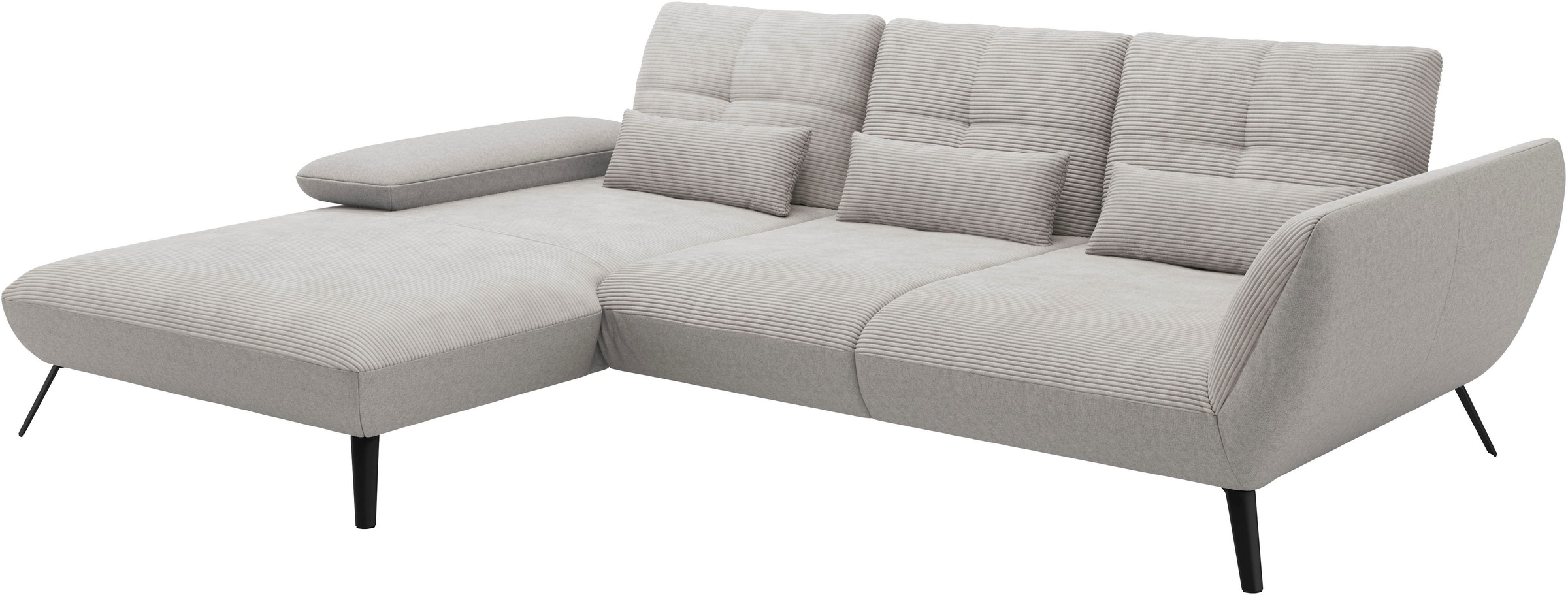 Places of Style Ecksofa »Mikado L-Form«, inkl. Sitztiefenverstellung und Armteilverstellung