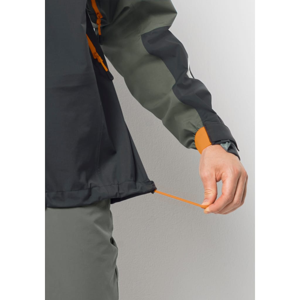 Jack Wolfskin Fahrradjacke »MOROBBIA 3L JKT M«, mit Kapuze