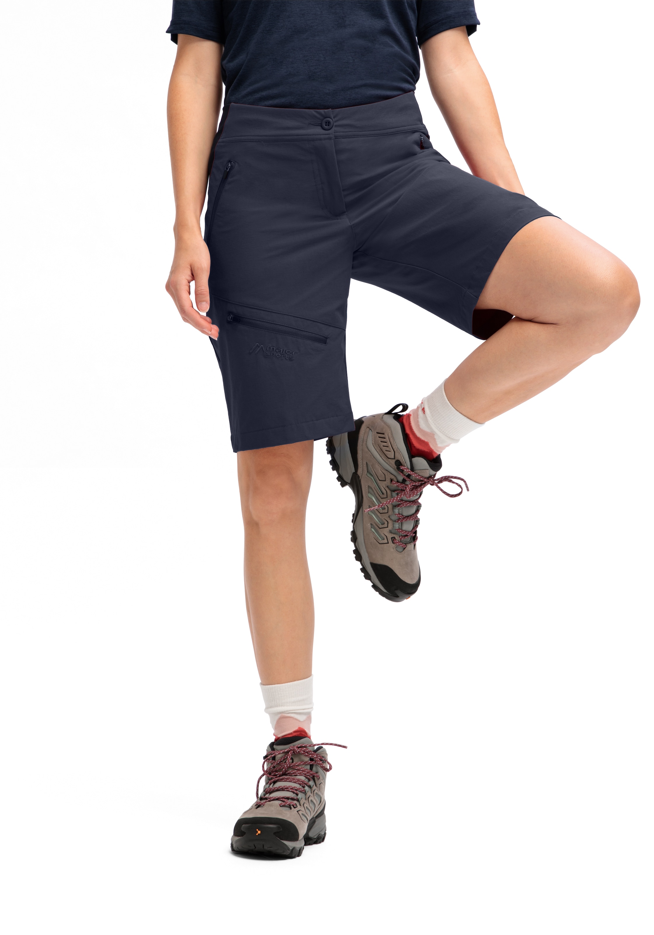 Maier Sports Outdoorhose »Inara Short Vario«, Damen Shorts, kurze Wanderhose, Outdoor-Hose, 4 Taschen, Regular Fit