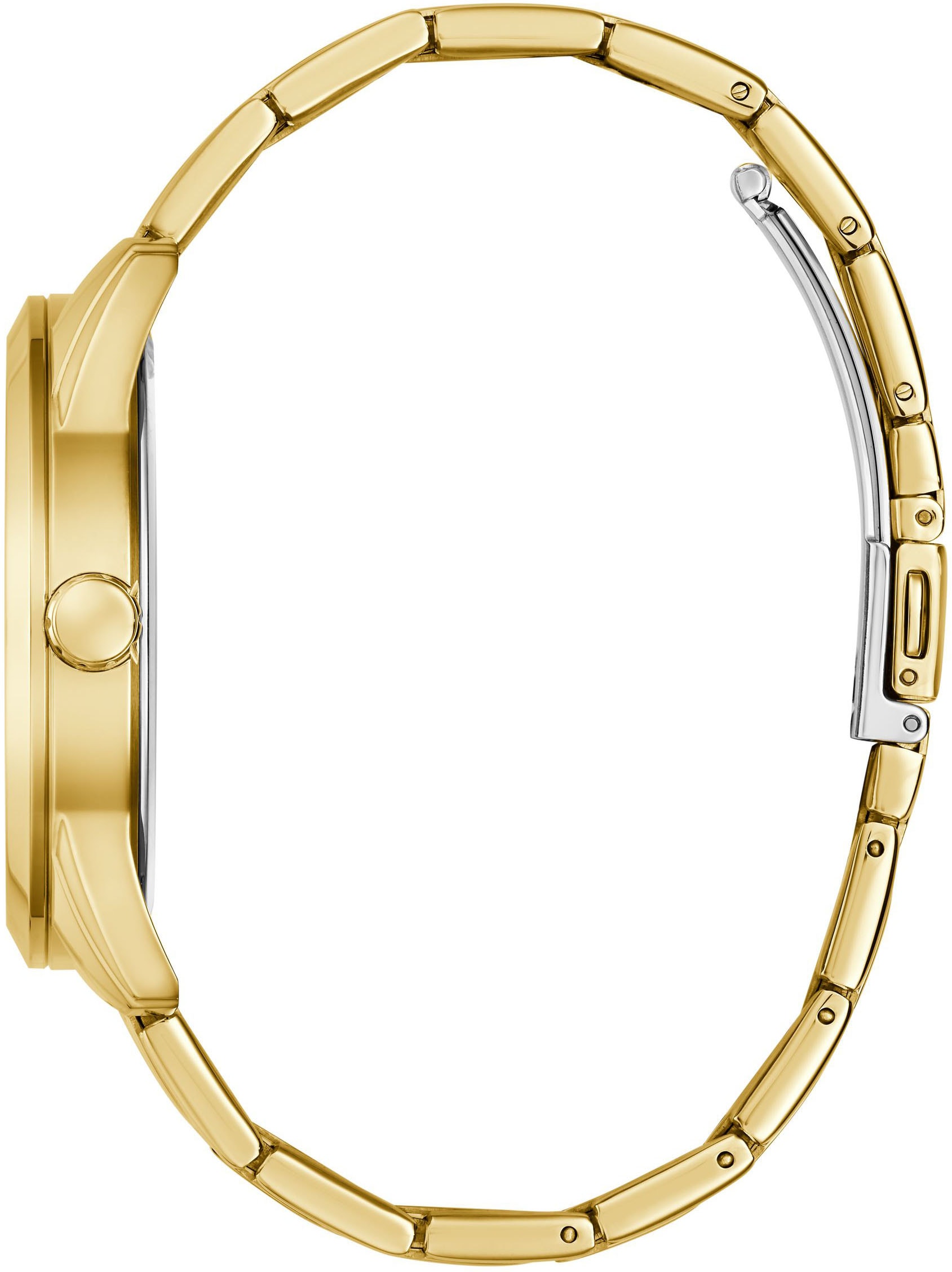 Guess Quarzuhr »ELLIOT«, Armbanduhr, Herrenuhr, Edelstahlarmband