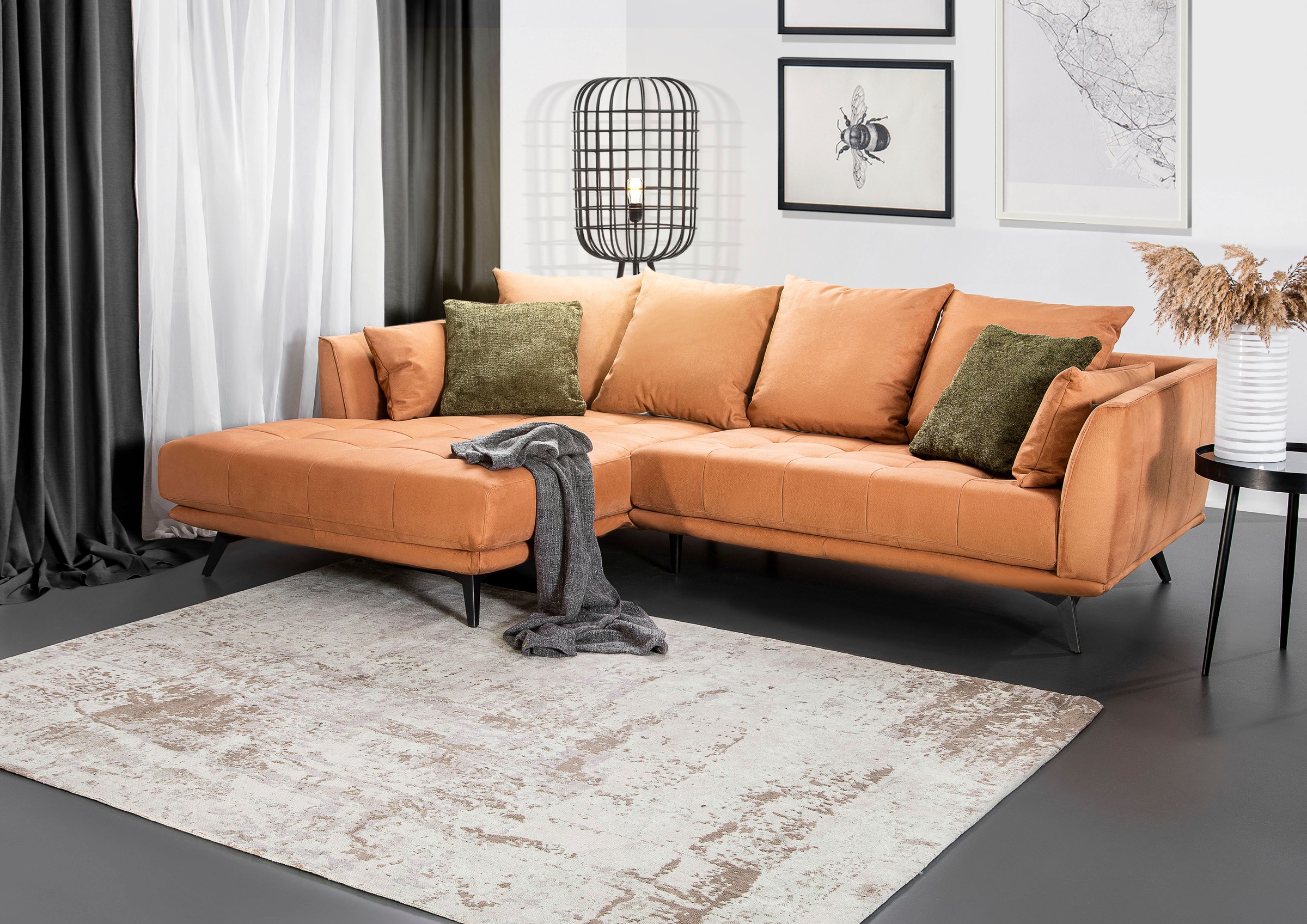 Gutmann Factory Hochflor-Teppich "Puffy 64785" rechteckig 80 mm Höhe Vintag günstig online kaufen
