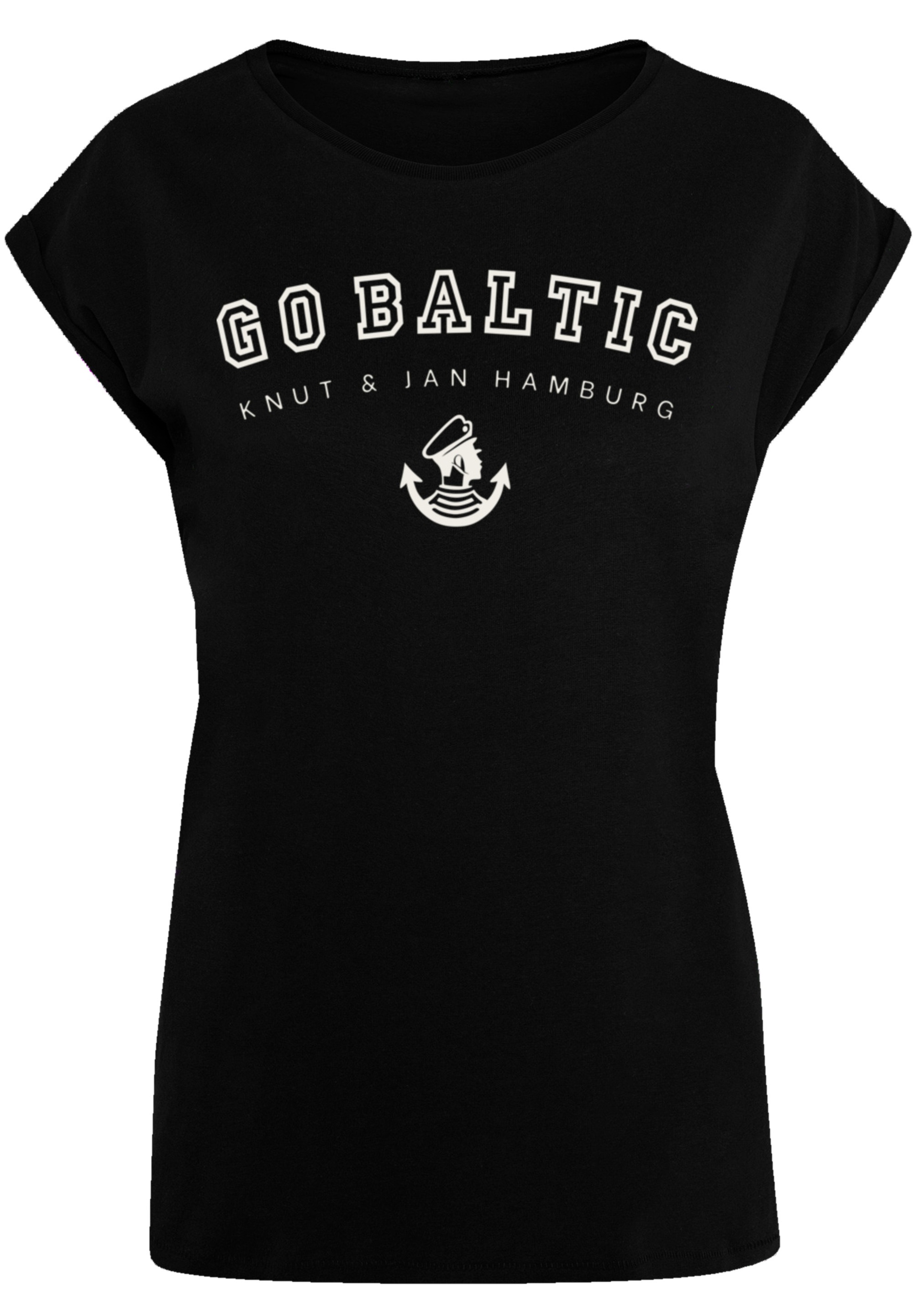 F4NT4STIC T-Shirt »Go Baltic Ostsee Knut & Jan Hamburg«, Print