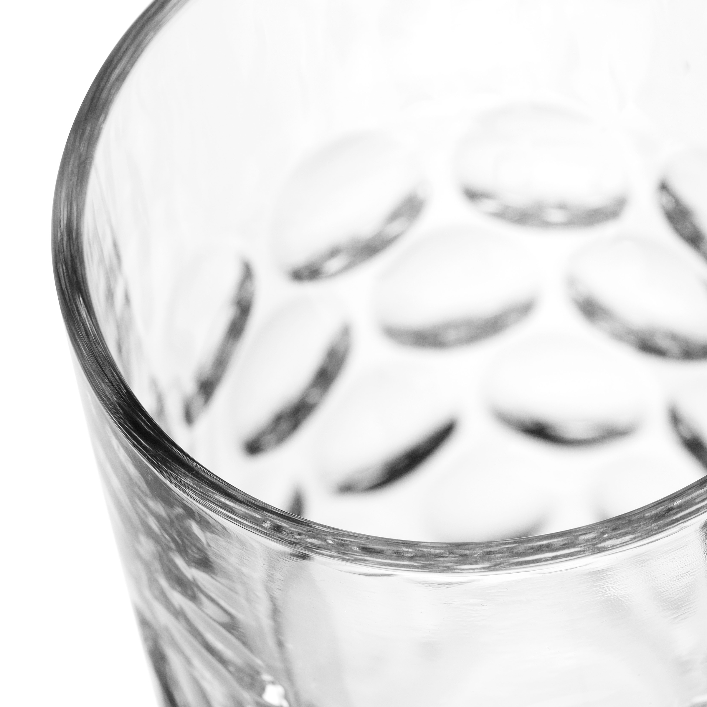 LEONARDO Latte-Macchiato-Glas »GOCCE, 380 ml, 6er-Set«, (Set, 6 tlg.), 1. Variante, mit Tropfenrelief