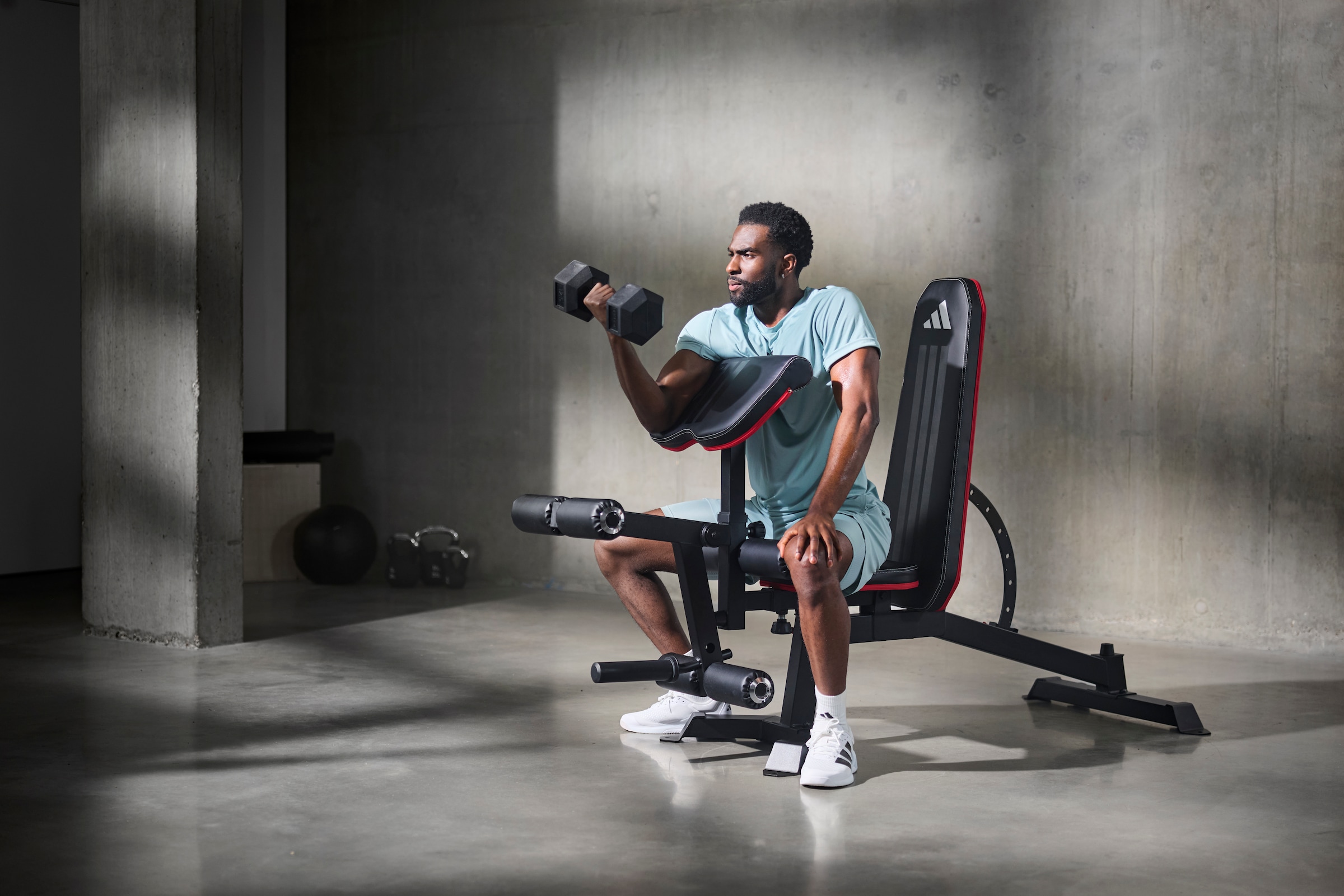 adidas Performance Trainingsstation »adidas Utility Bench mit Bizeps-Curlpult & Beincurler«