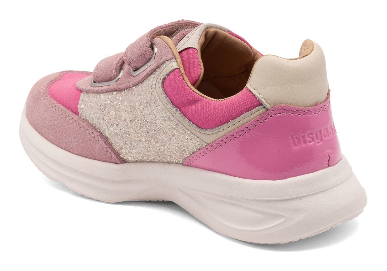 Bisgaard Sneaker »yuki glitter Weite: normal«, Freizeitschuh, Mädchen Schuh mit Klett, Größenschablone zum Download