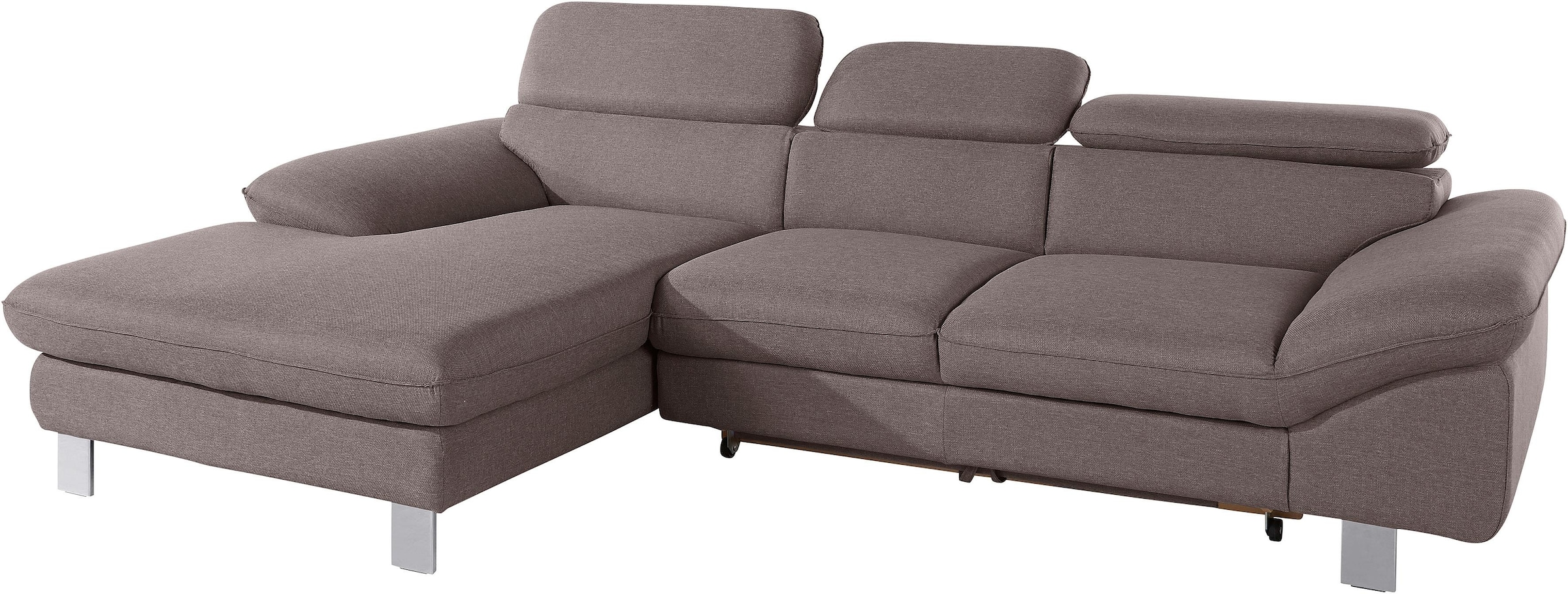 COTTA Ecksofa "Driver L-Form", mit Kopfteilverstellung, wahlweise mit Bettf günstig online kaufen